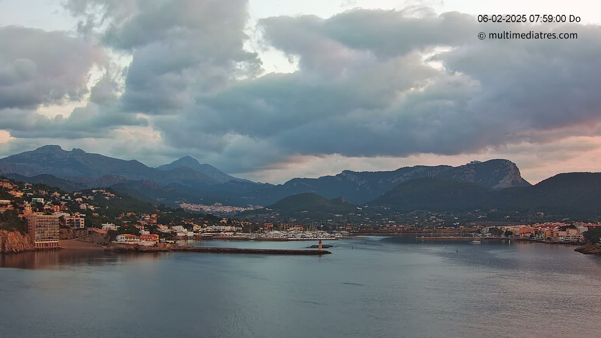 Mallorca Port d'Andratx Harbor Live Cam - Balearic Islands, Spain