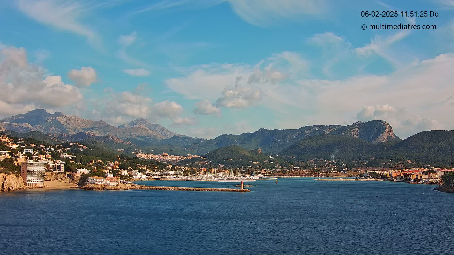 Mallorca Port d'Andratx Harbor Live Cam - Balearic Islands, Spain