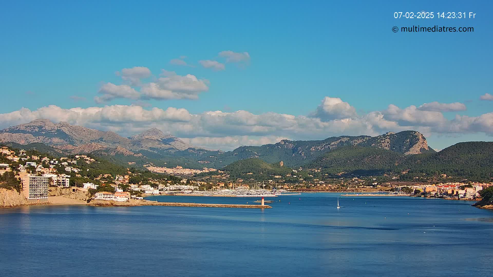 Mallorca Port d'Andratx Harbor Live Cam - Balearic Islands, Spain