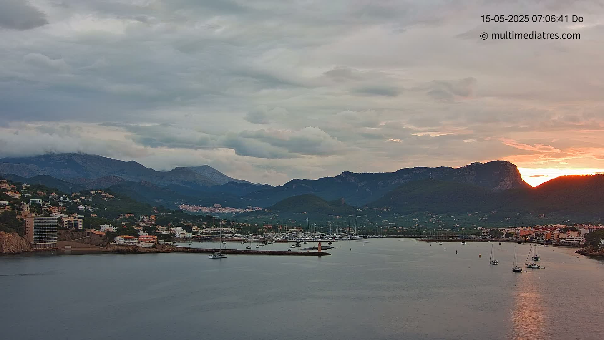 Mallorca Port d'Andratx Harbor Live Cam - Balearic Islands, Spain