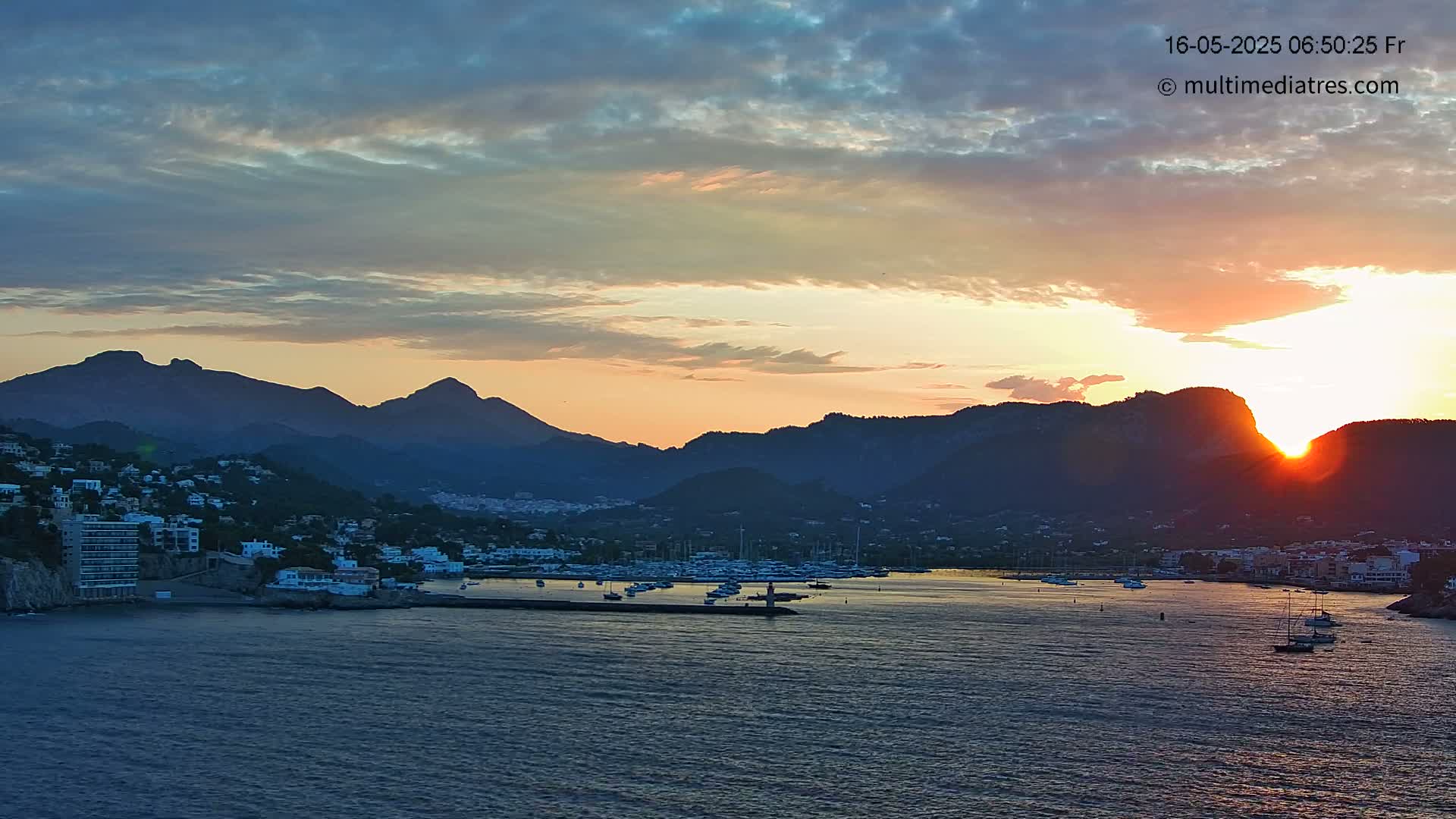 Mallorca Port d'Andratx Harbor Live Cam - Balearic Islands, Spain