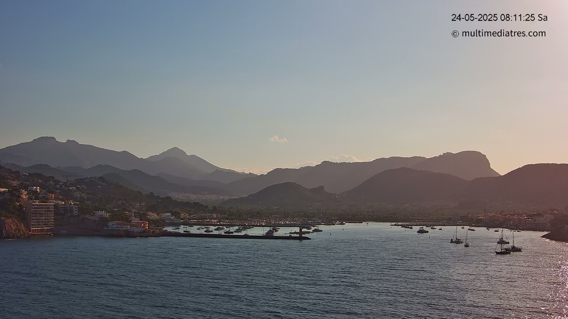 Mallorca Port d'Andratx Harbor Live Cam - Balearic Islands, Spain