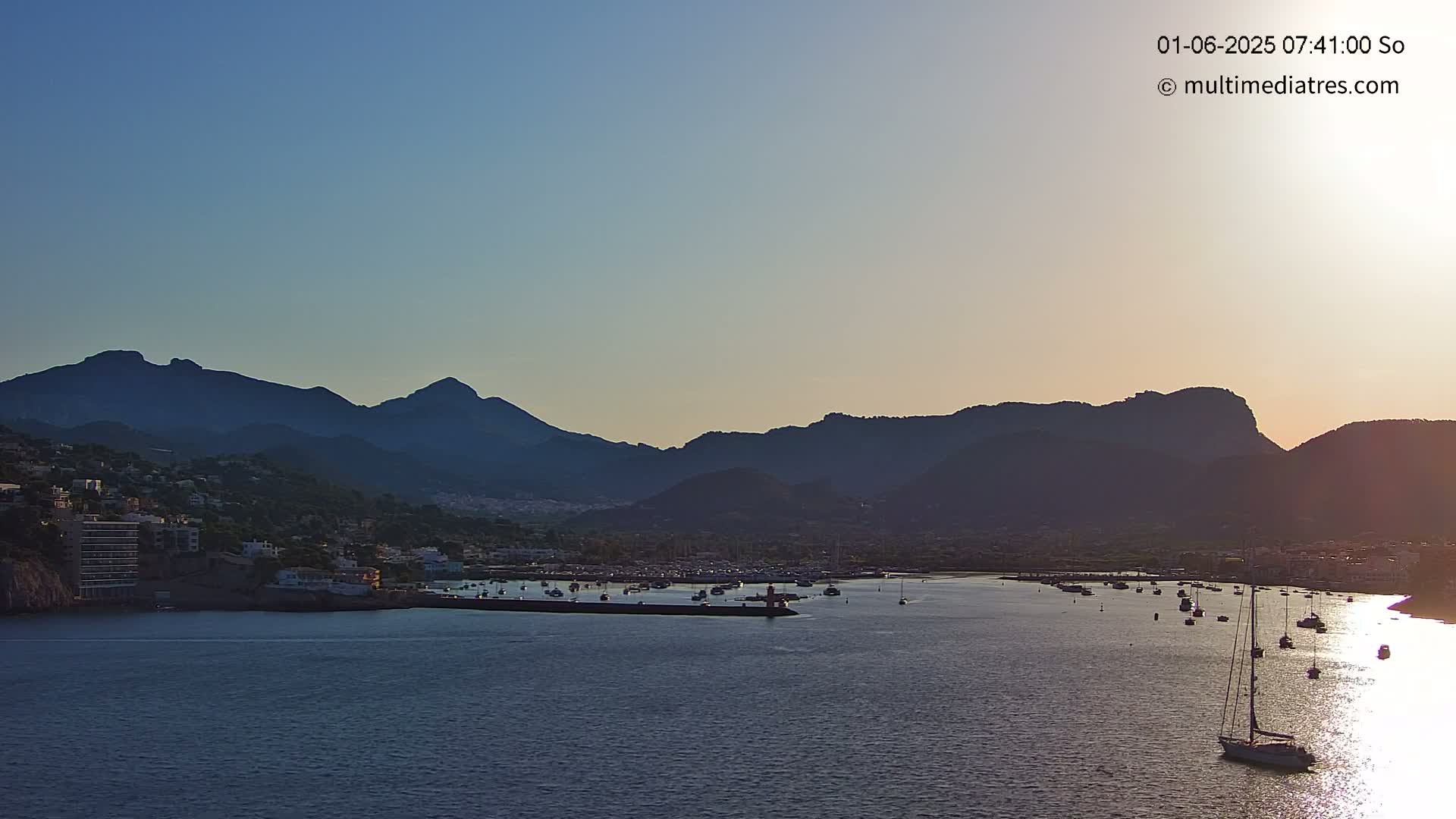 Mallorca Port d'Andratx Harbor Live Cam - Balearic Islands, Spain