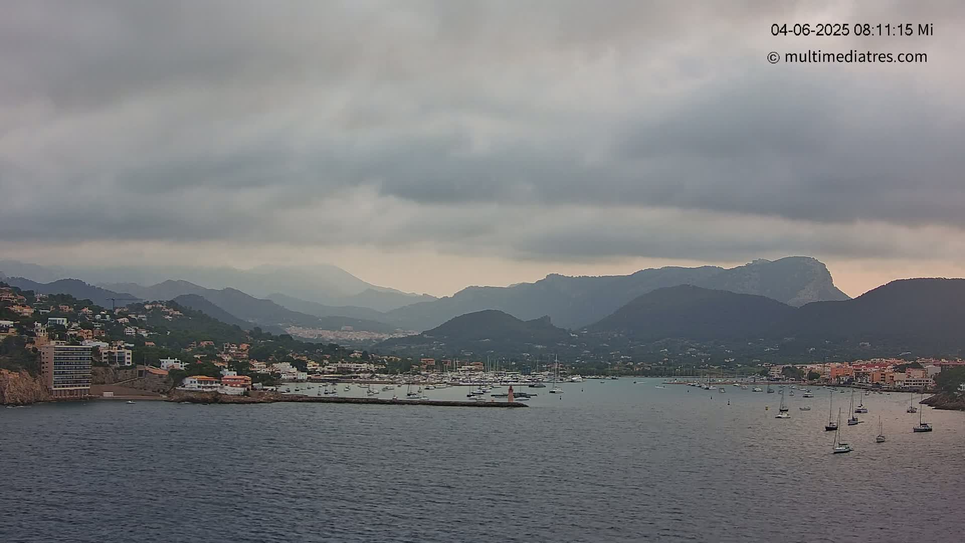 Mallorca Port d'Andratx Harbor Live Cam - Balearic Islands, Spain