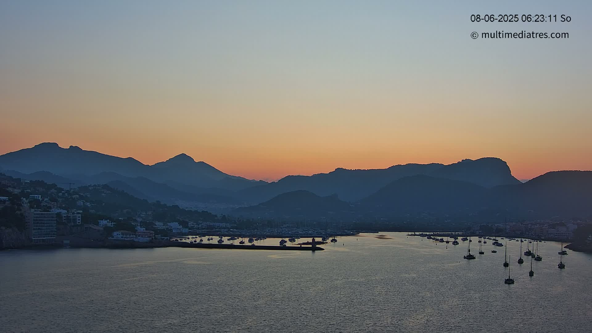 Mallorca Port d'Andratx Harbor Live Cam - Balearic Islands, Spain