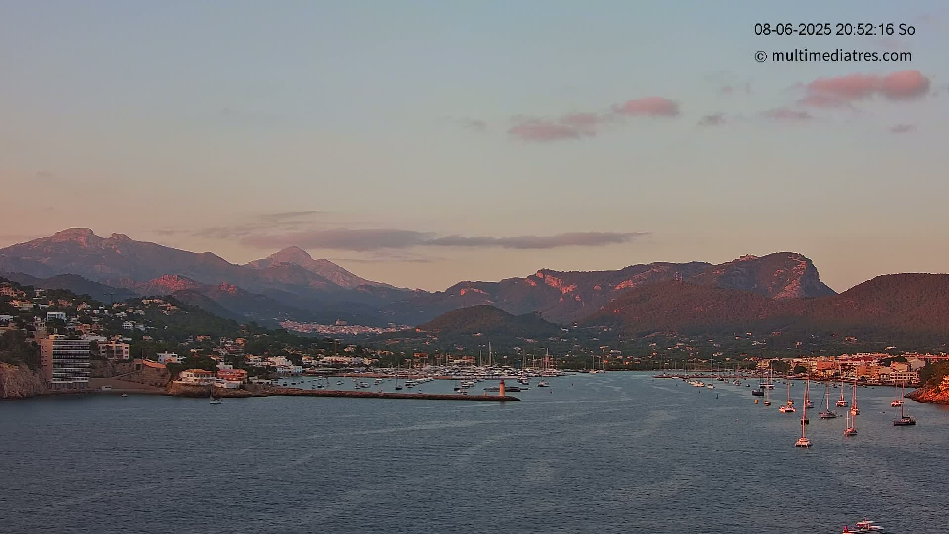 Mallorca Port d'Andratx Harbor Live Cam - Balearic Islands, Spain
