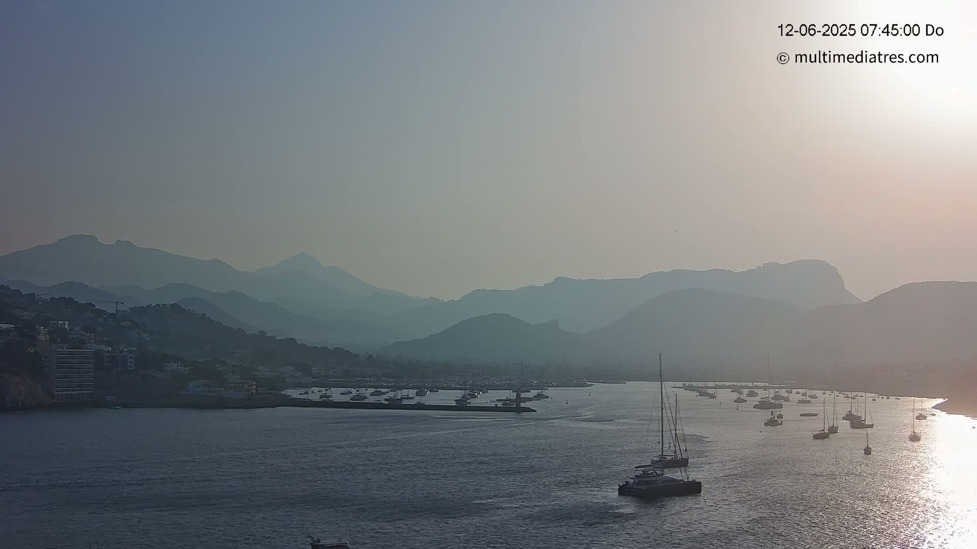 Mallorca Port d'Andratx Harbor Live Cam - Balearic Islands, Spain