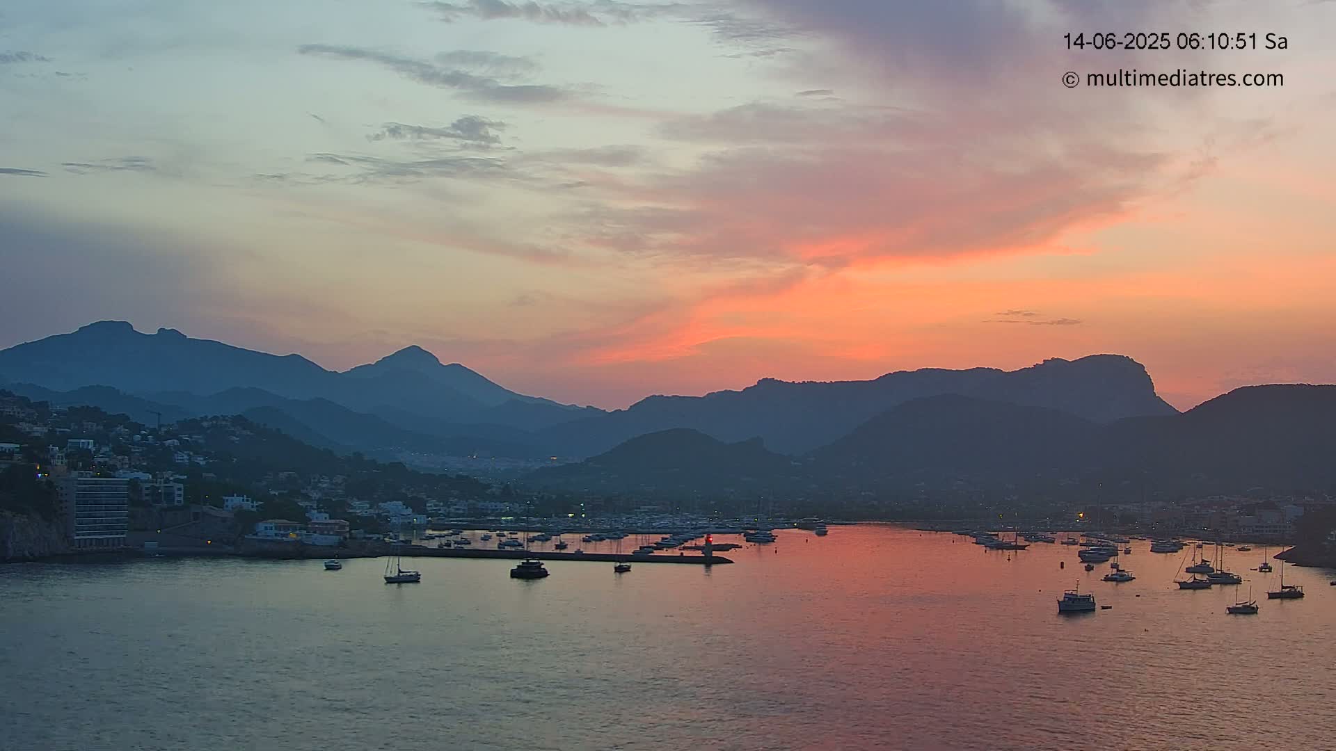 Mallorca Port d'Andratx Harbor Live Cam - Balearic Islands, Spain