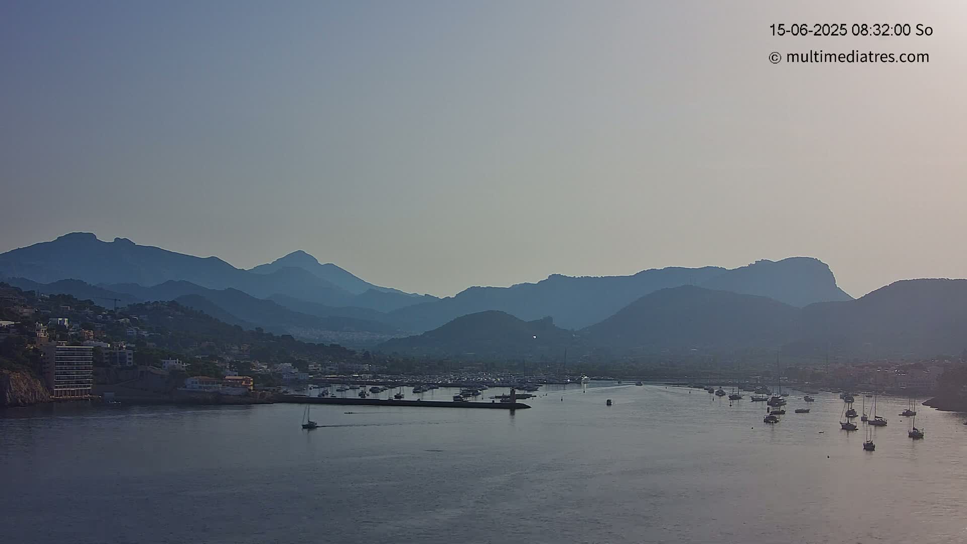 Mallorca Port d'Andratx Harbor Live Cam - Balearic Islands, Spain