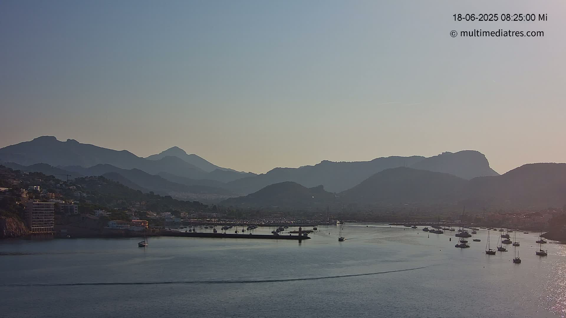 Mallorca Port d'Andratx Harbor Live Cam - Balearic Islands, Spain