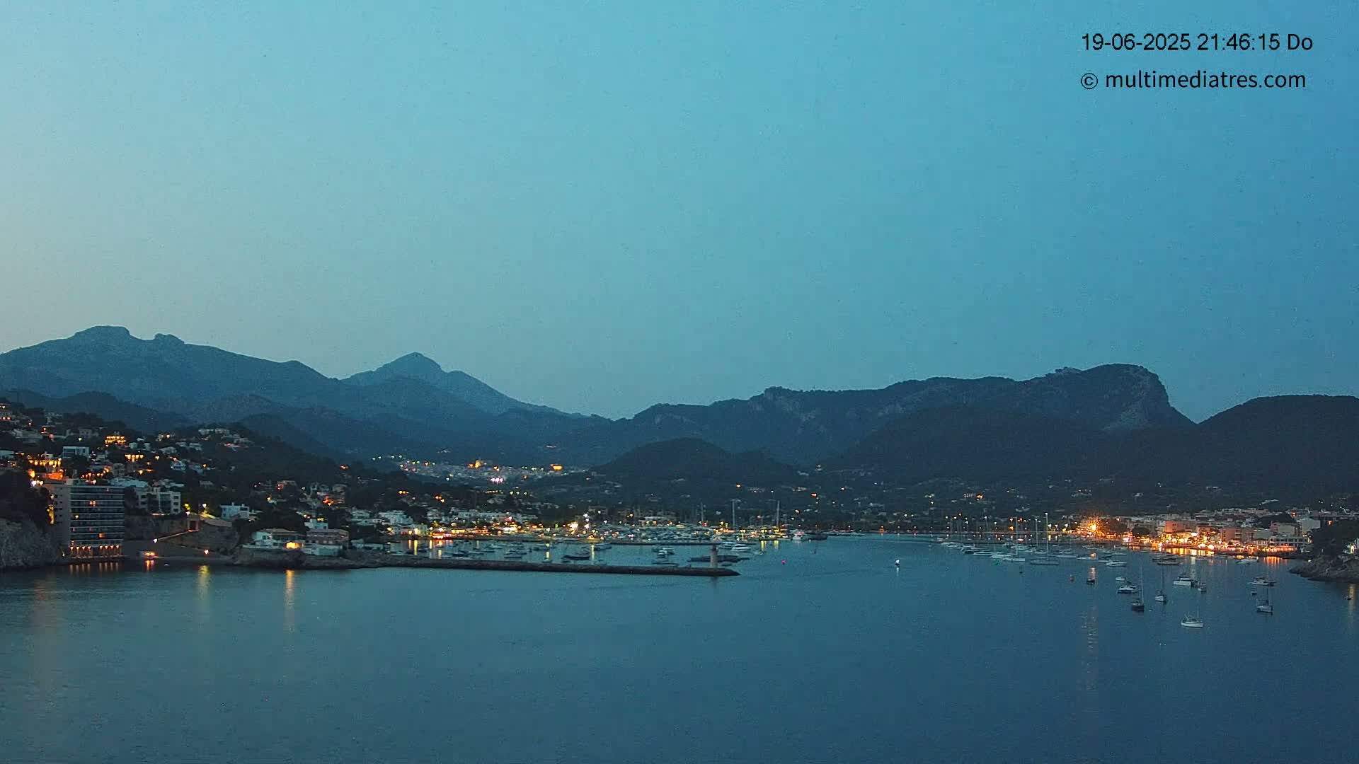 Mallorca Port d'Andratx Harbor Live Cam - Balearic Islands, Spain