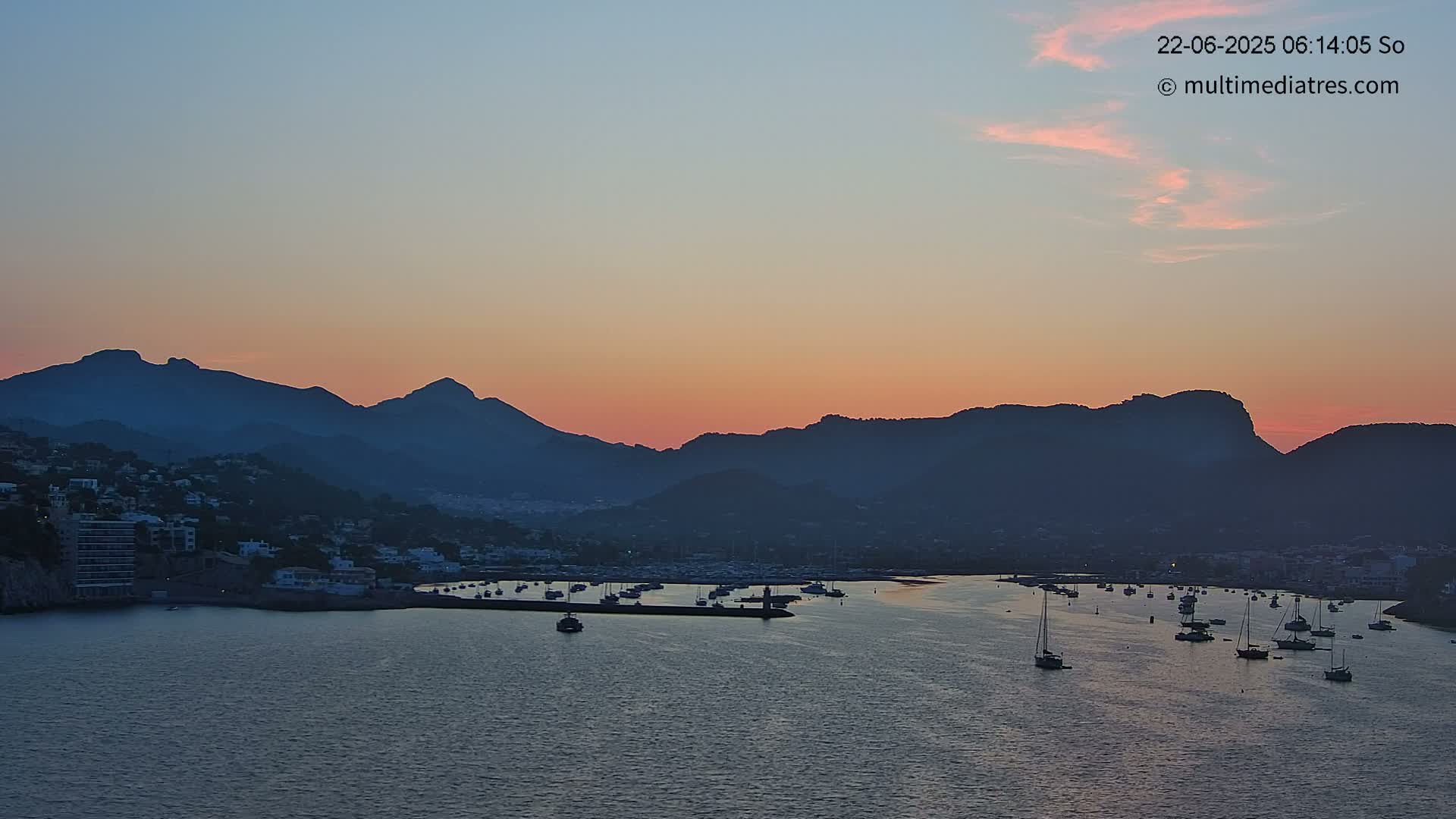 Mallorca Port d'Andratx Harbor Live Cam - Balearic Islands, Spain