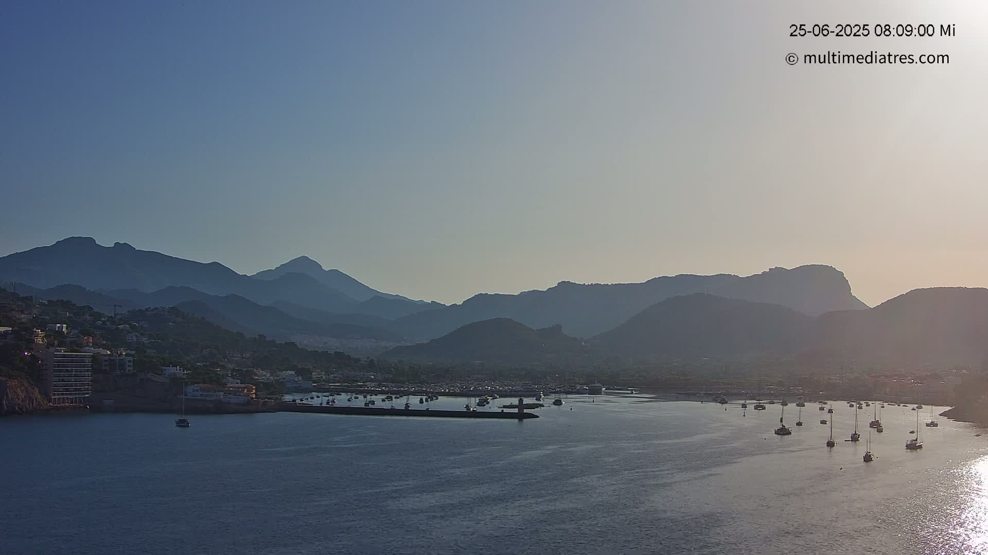 Mallorca Port d'Andratx Harbor Live Cam - Balearic Islands, Spain