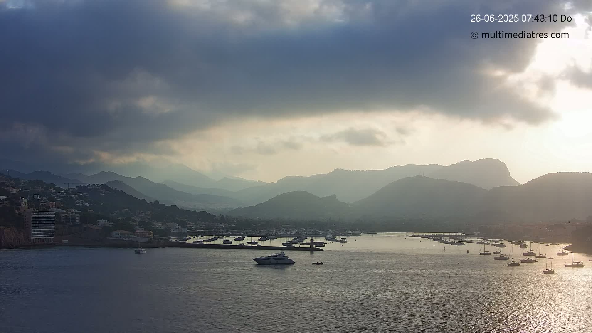 Mallorca Port d'Andratx Harbor Live Cam - Balearic Islands, Spain