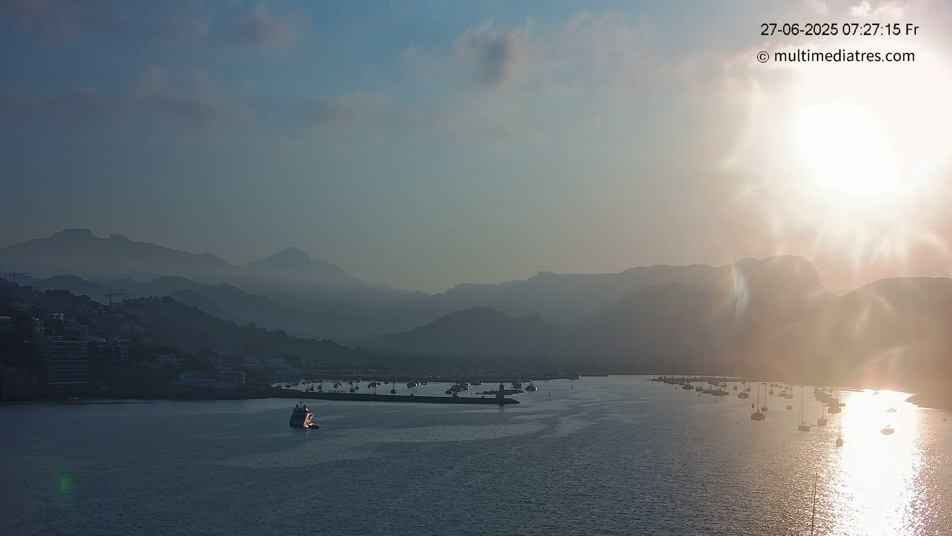 Mallorca Port d'Andratx Harbor Live Cam - Balearic Islands, Spain