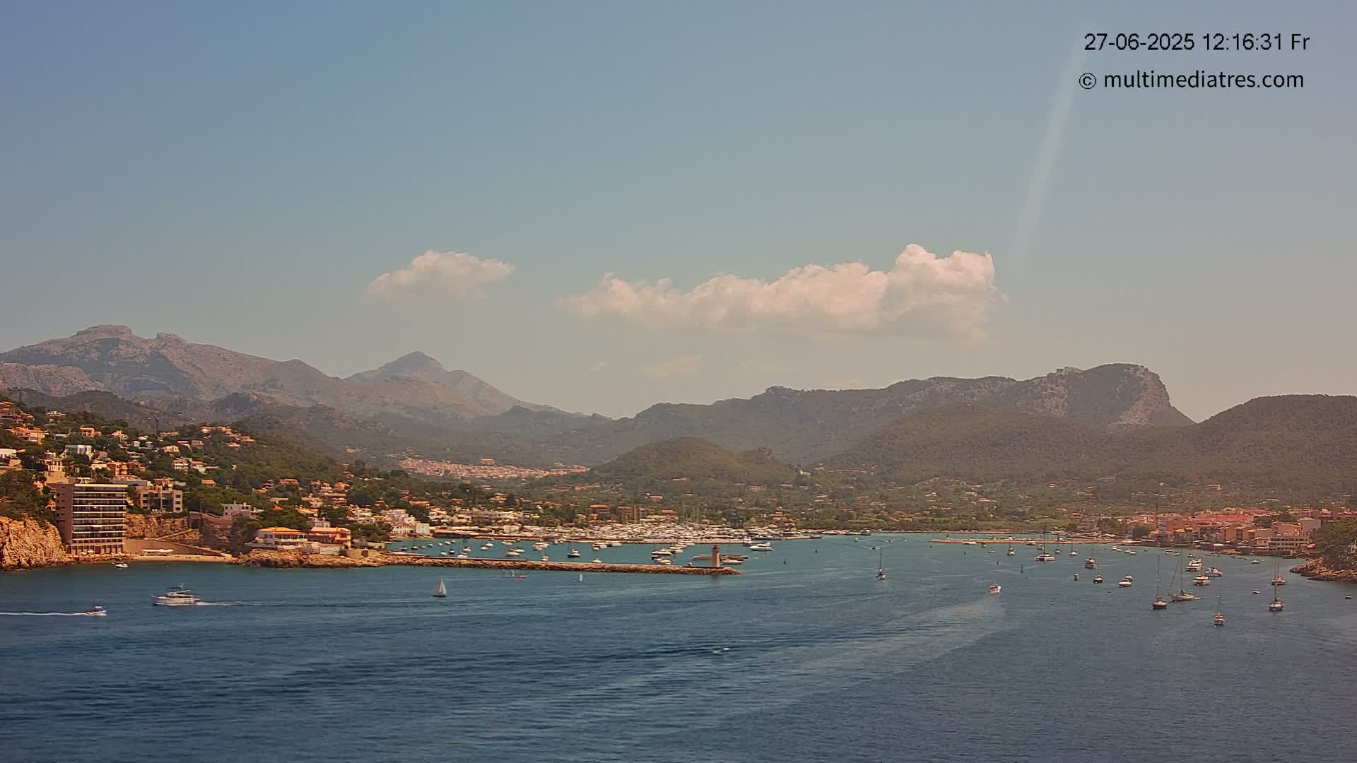 Mallorca Port d'Andratx Harbor Live Cam - Balearic Islands, Spain