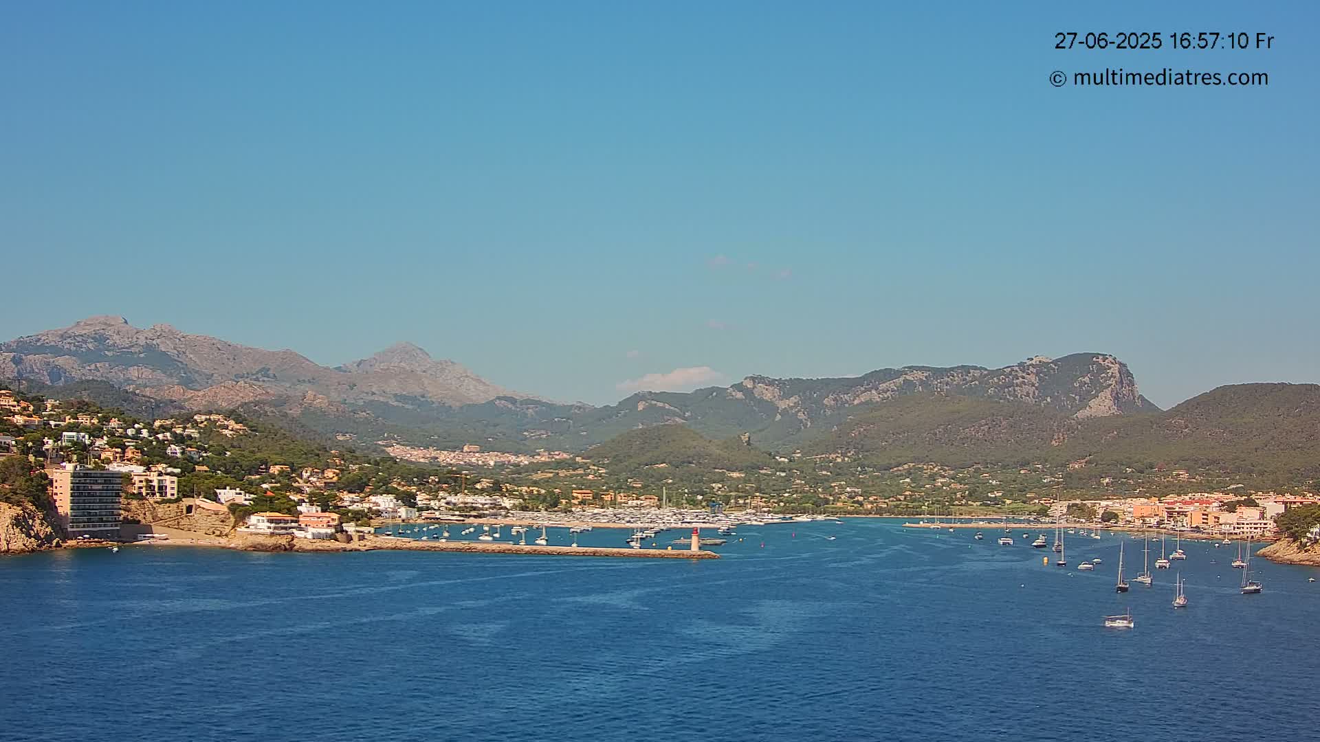 Mallorca Port d'Andratx Harbor Live Cam - Balearic Islands, Spain