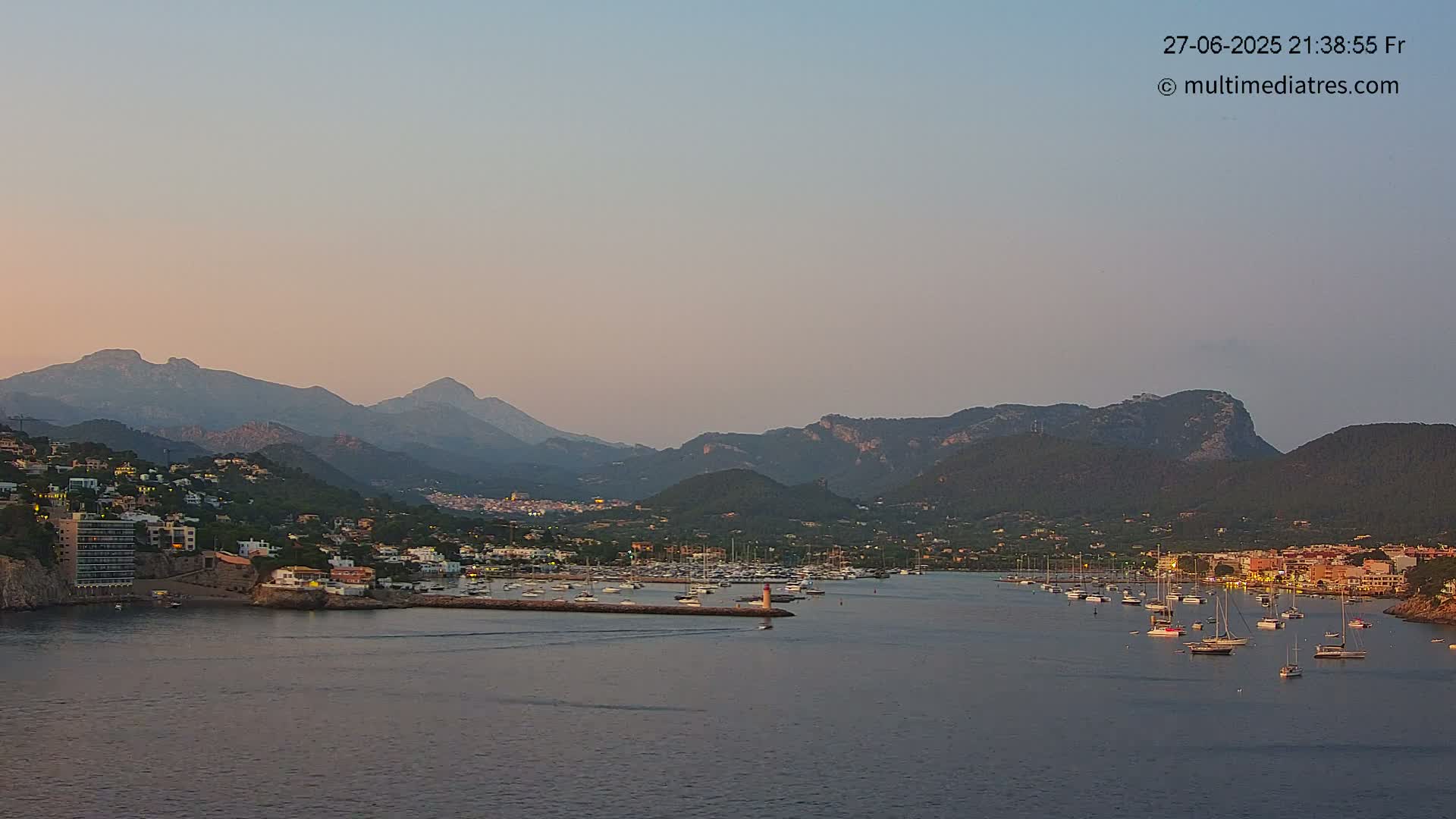 Mallorca Port d'Andratx Harbor Live Cam - Balearic Islands, Spain