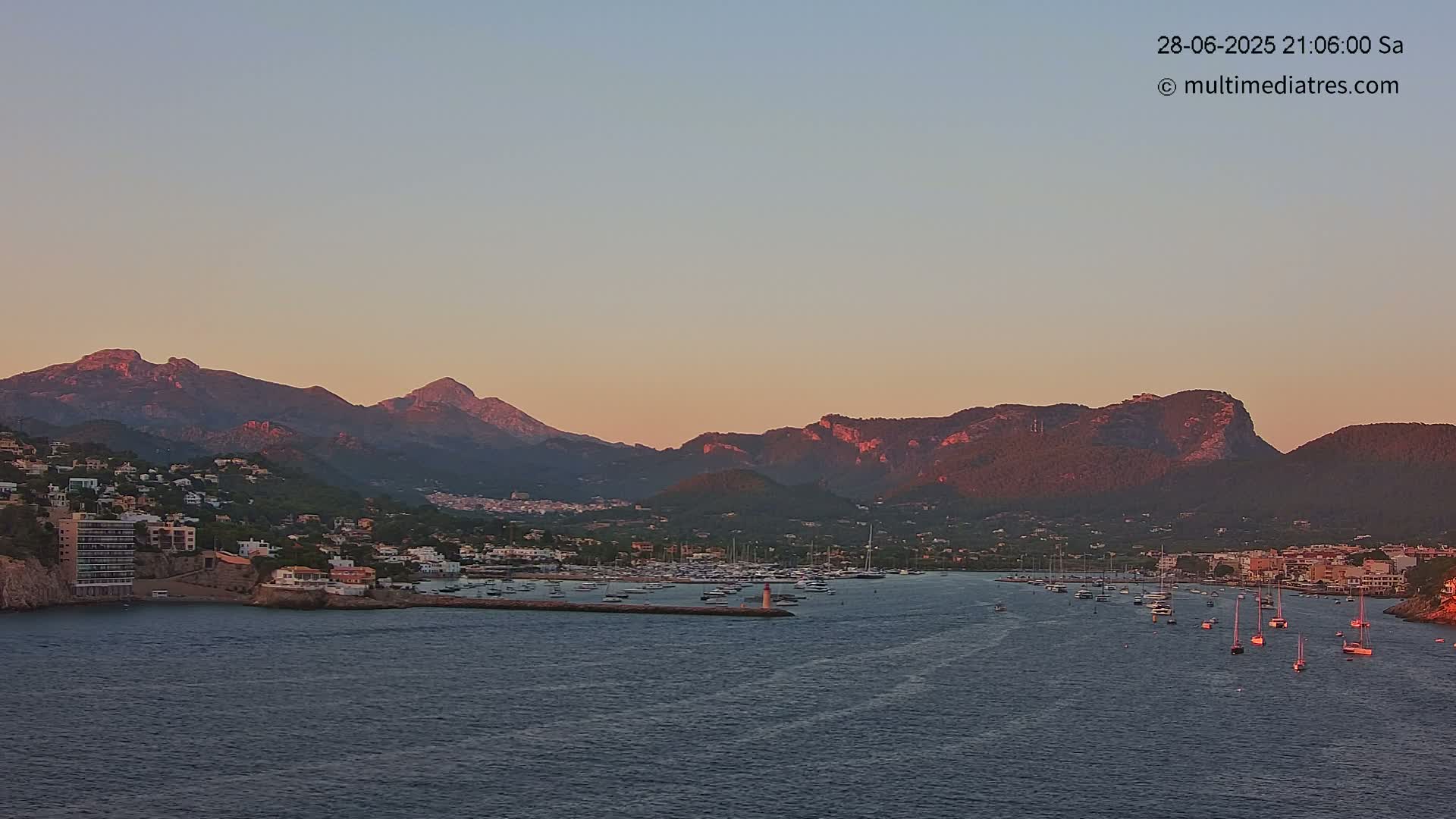 Mallorca Port d'Andratx Harbor Live Cam - Balearic Islands, Spain