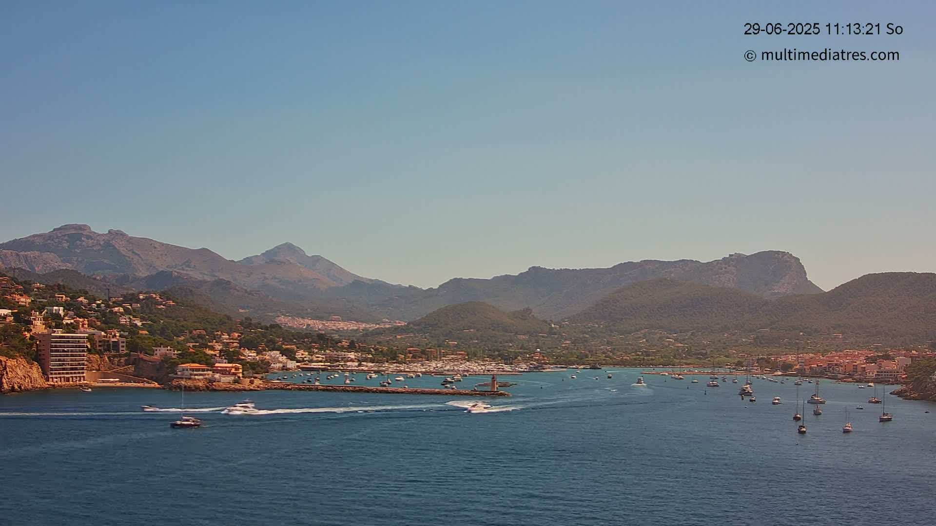 Mallorca Port d'Andratx Harbor Live Cam - Balearic Islands, Spain