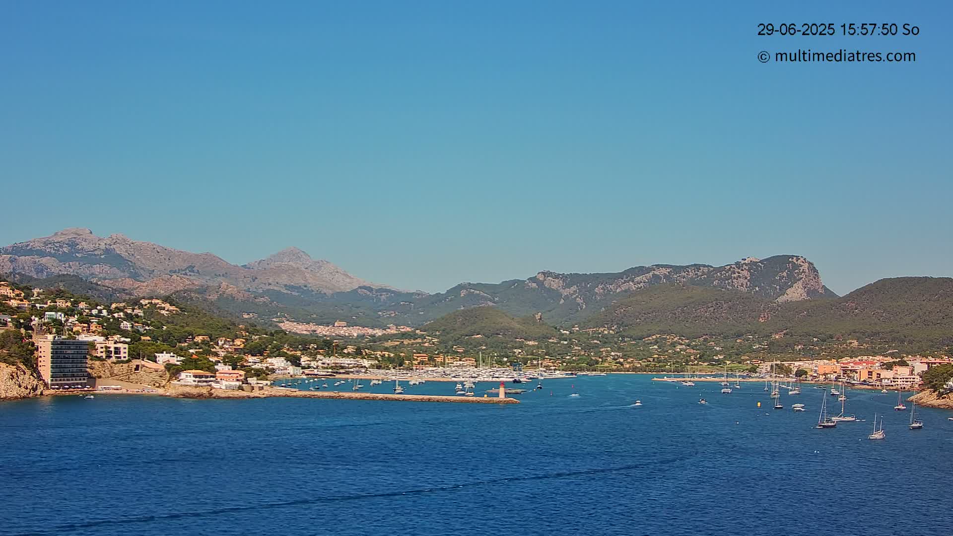 Mallorca Port d'Andratx Harbor Live Cam - Balearic Islands, Spain