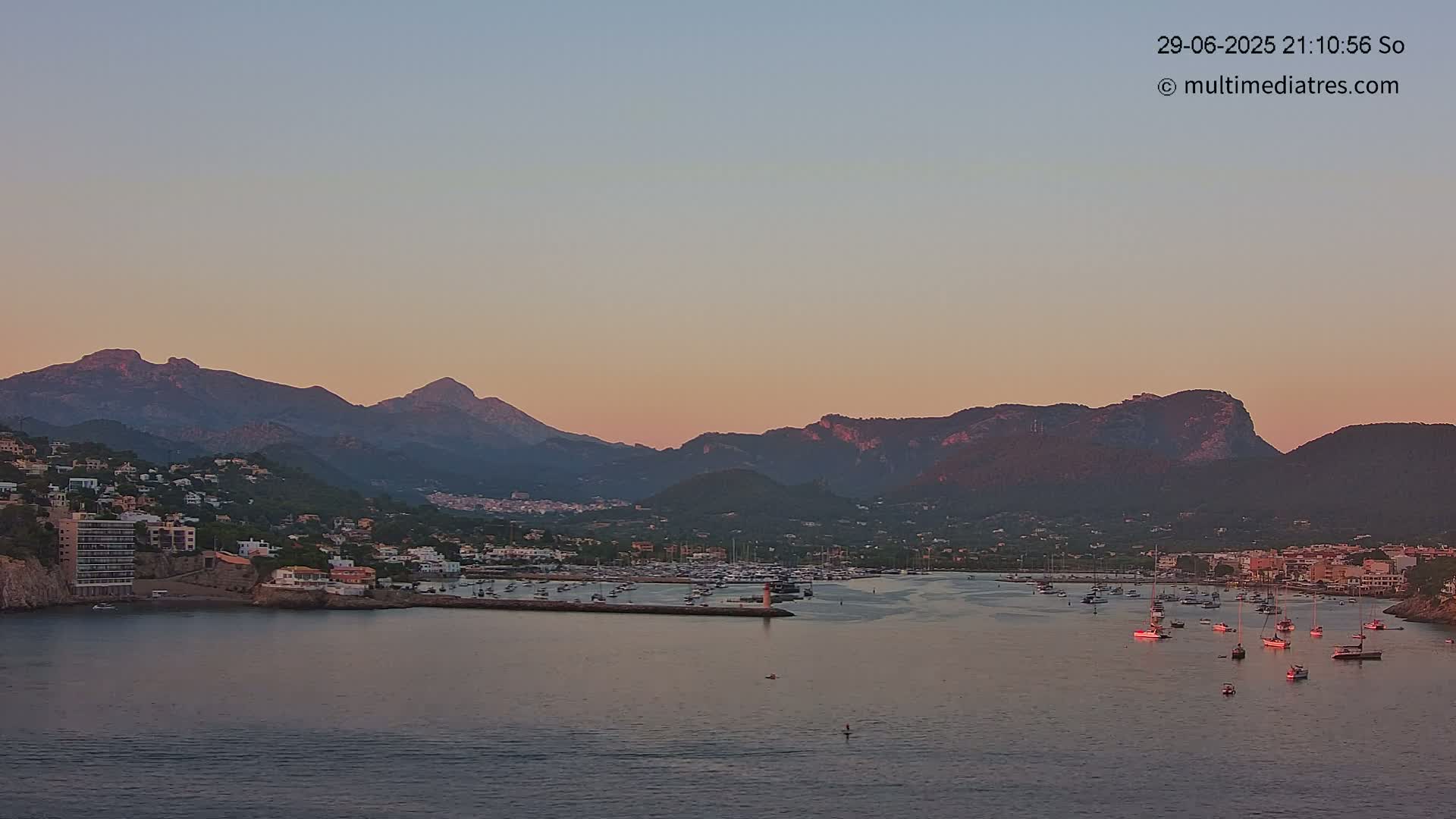 Mallorca Port d'Andratx Harbor Live Cam - Balearic Islands, Spain