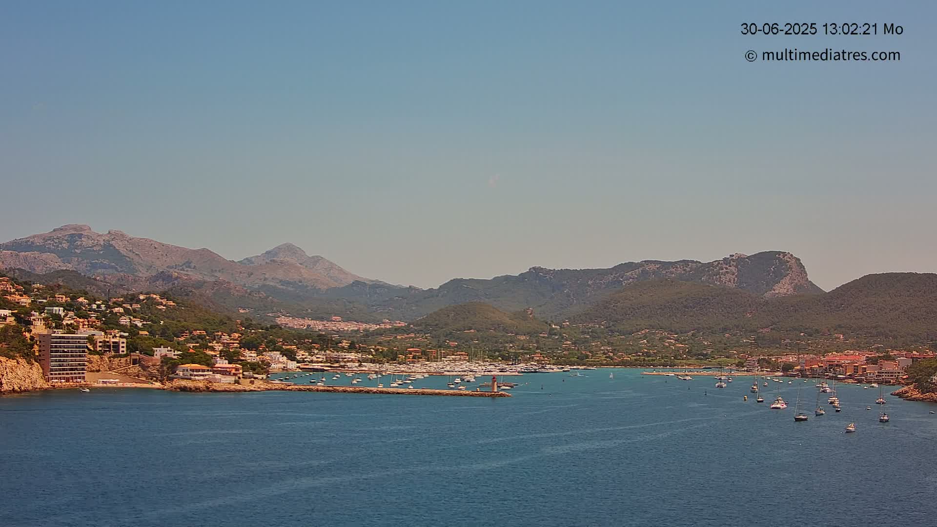 Mallorca Port d'Andratx Harbor Live Cam - Balearic Islands, Spain