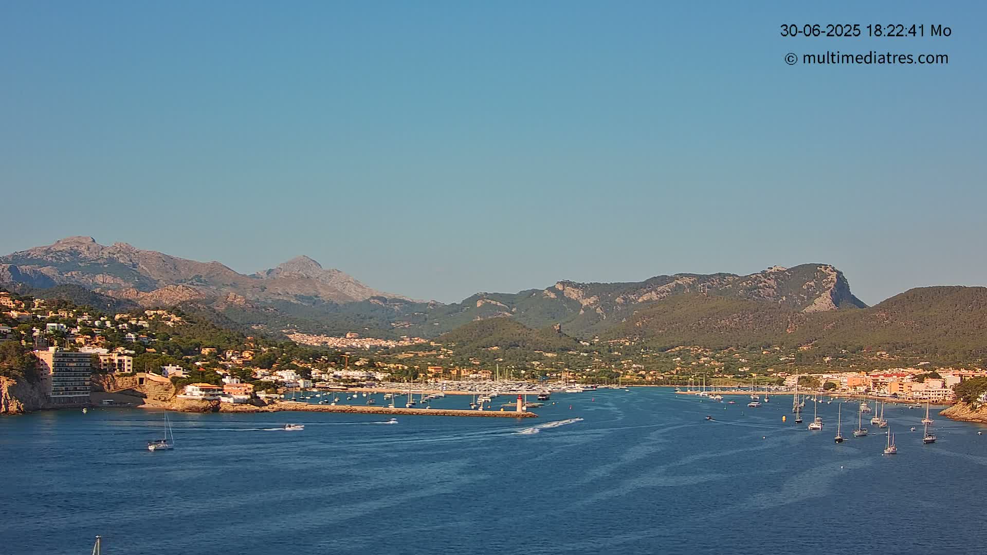 Mallorca Port d'Andratx Harbor Live Cam - Balearic Islands, Spain
