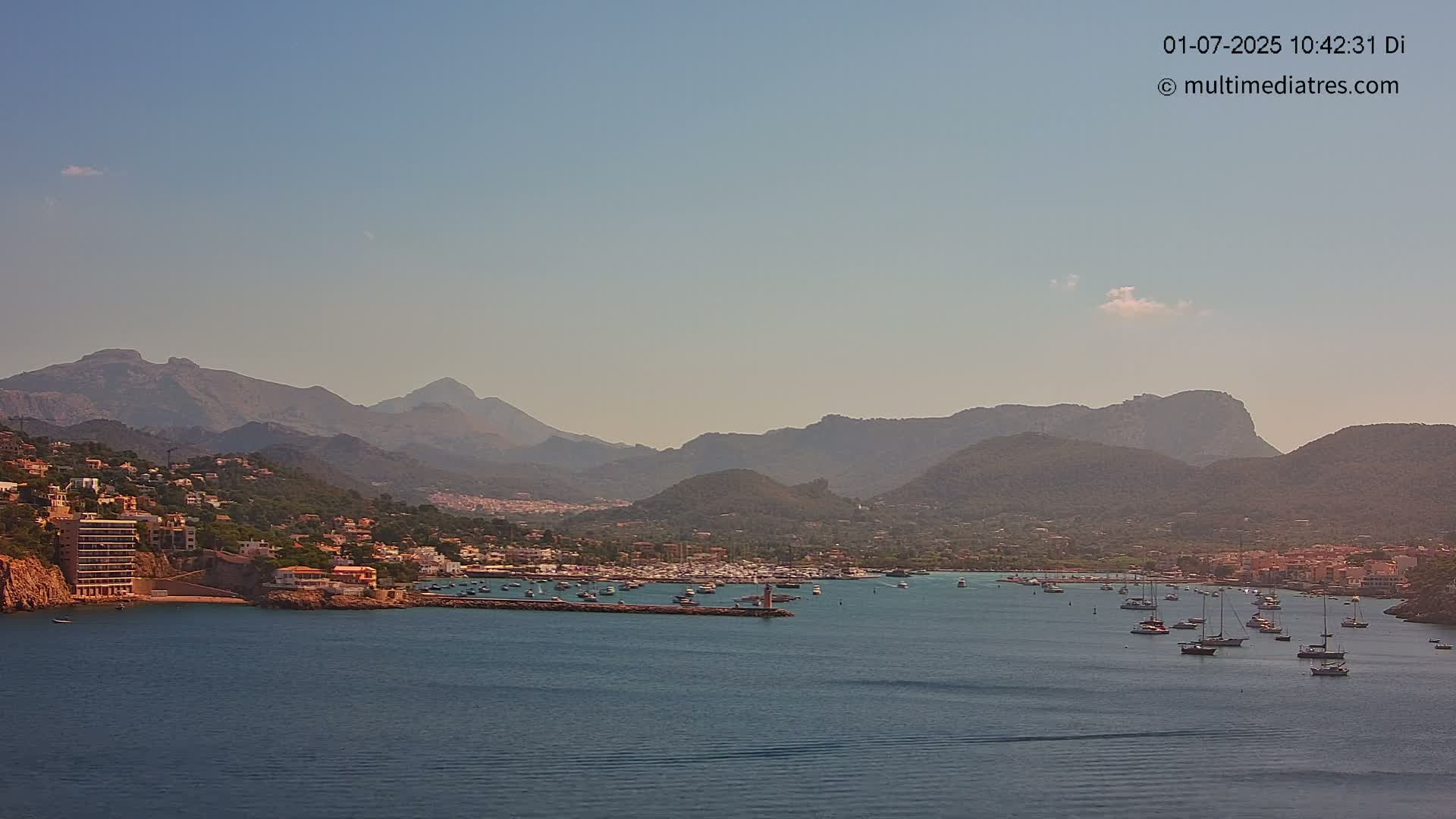 Mallorca Port d'Andratx Harbor Live Cam - Balearic Islands, Spain