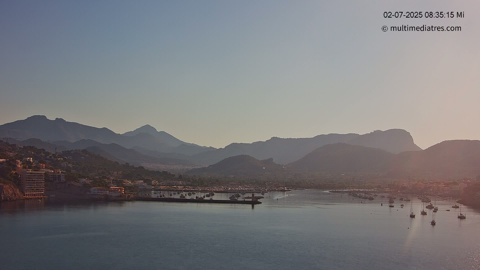 Mallorca Port d'Andratx Harbor Live Cam - Balearic Islands, Spain