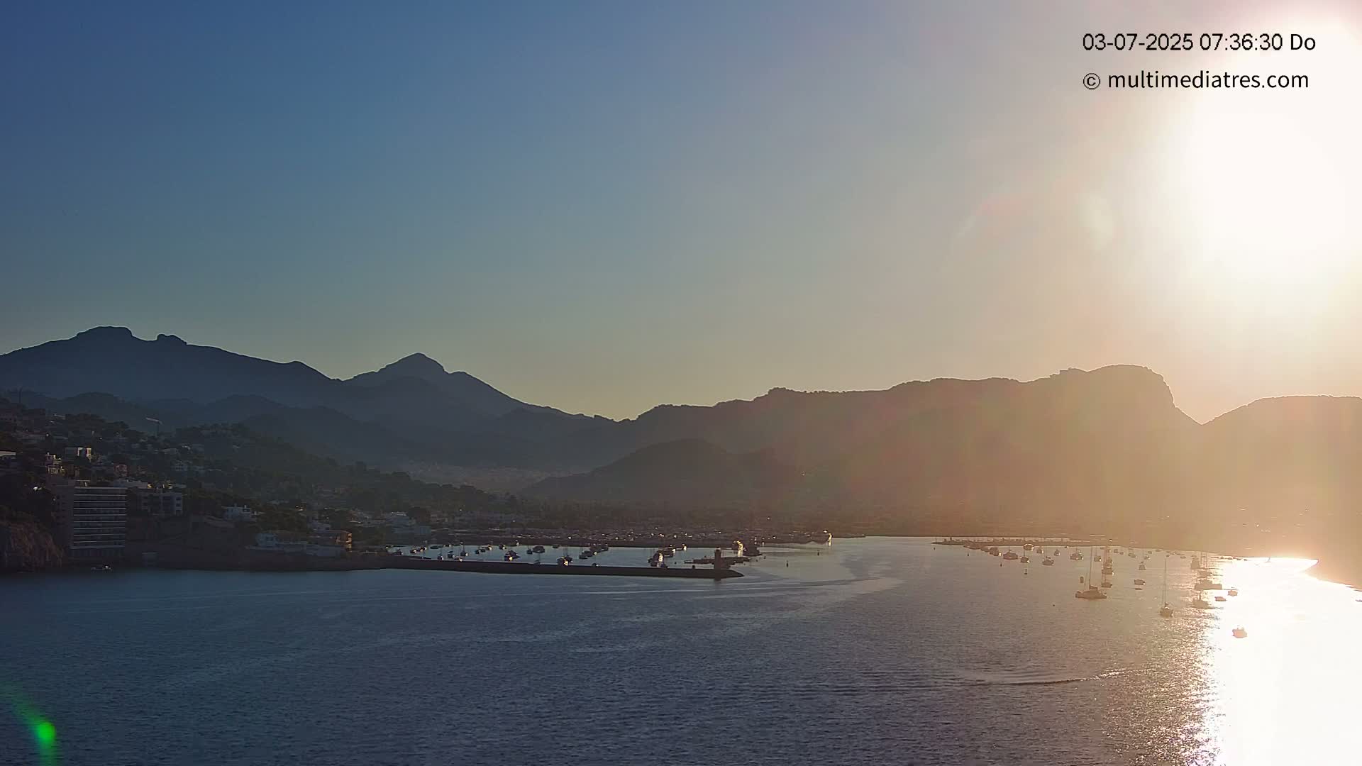 Mallorca Port d'Andratx Harbor Live Cam - Balearic Islands, Spain