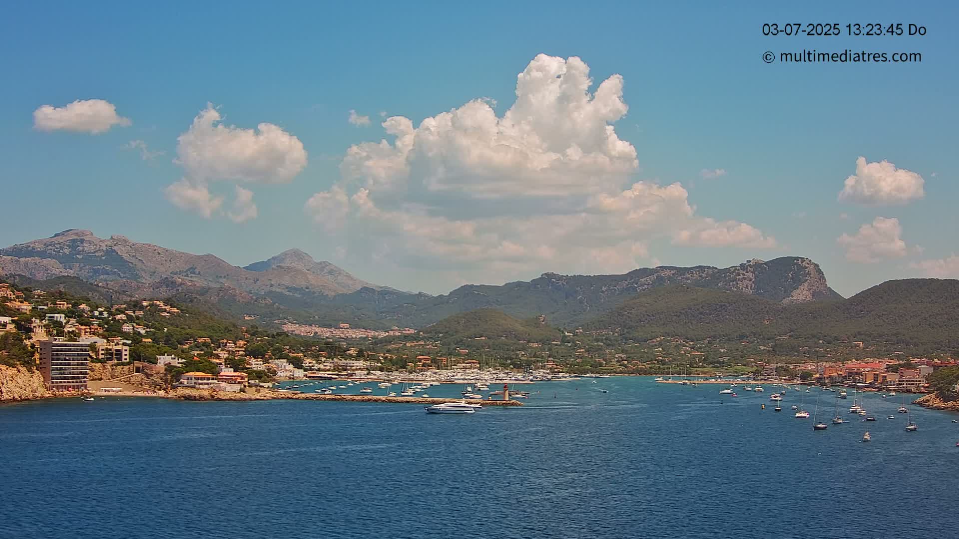 Mallorca Port d'Andratx Harbor Live Cam - Balearic Islands, Spain