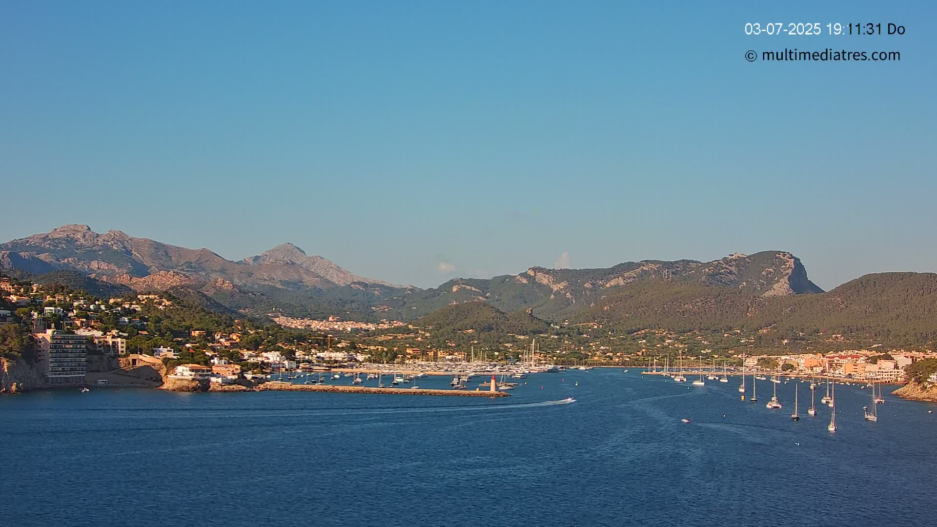 Mallorca Port d'Andratx Harbor Live Cam - Balearic Islands, Spain