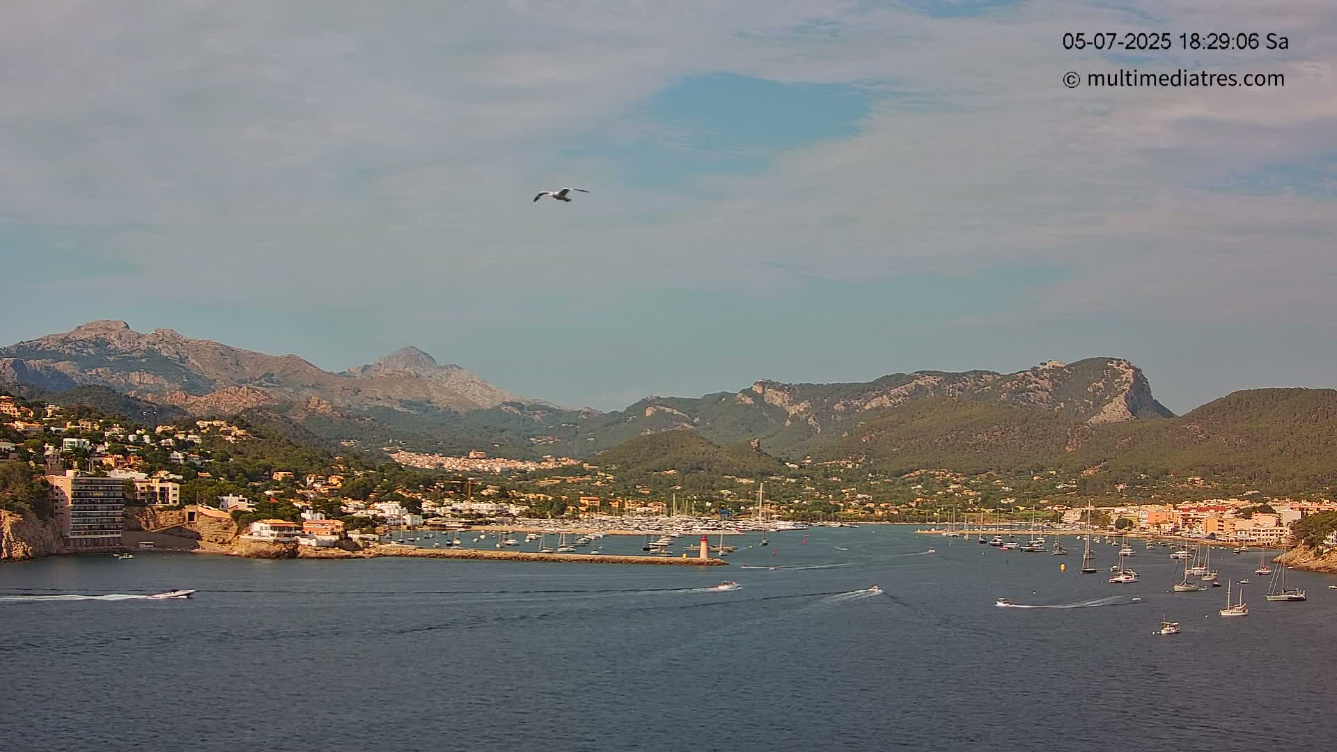 Mallorca Port d'Andratx Harbor Live Cam - Balearic Islands, Spain