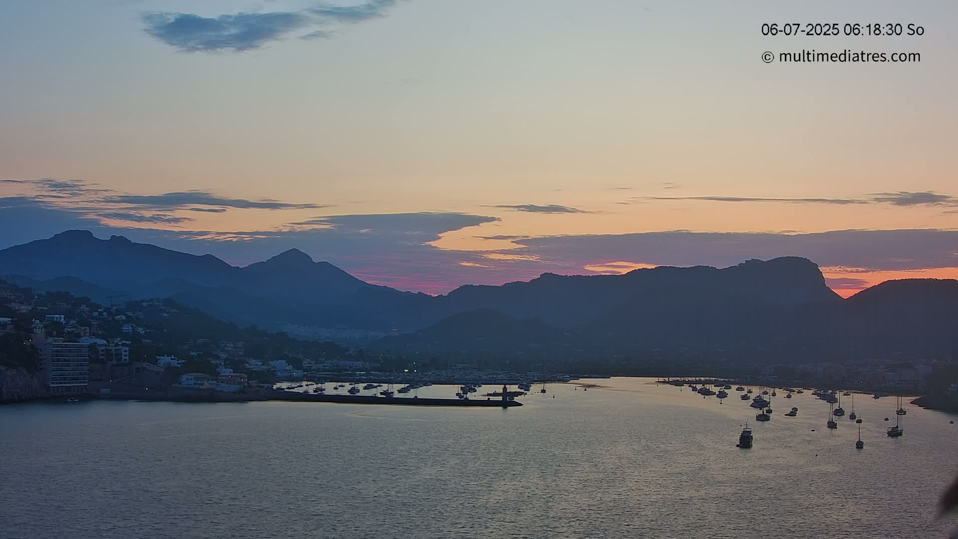 Mallorca Port d'Andratx Harbor Live Cam - Balearic Islands, Spain