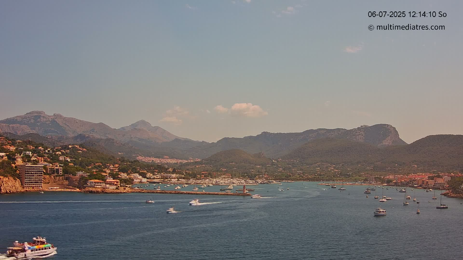 Mallorca Port d'Andratx Harbor Live Cam - Balearic Islands, Spain
