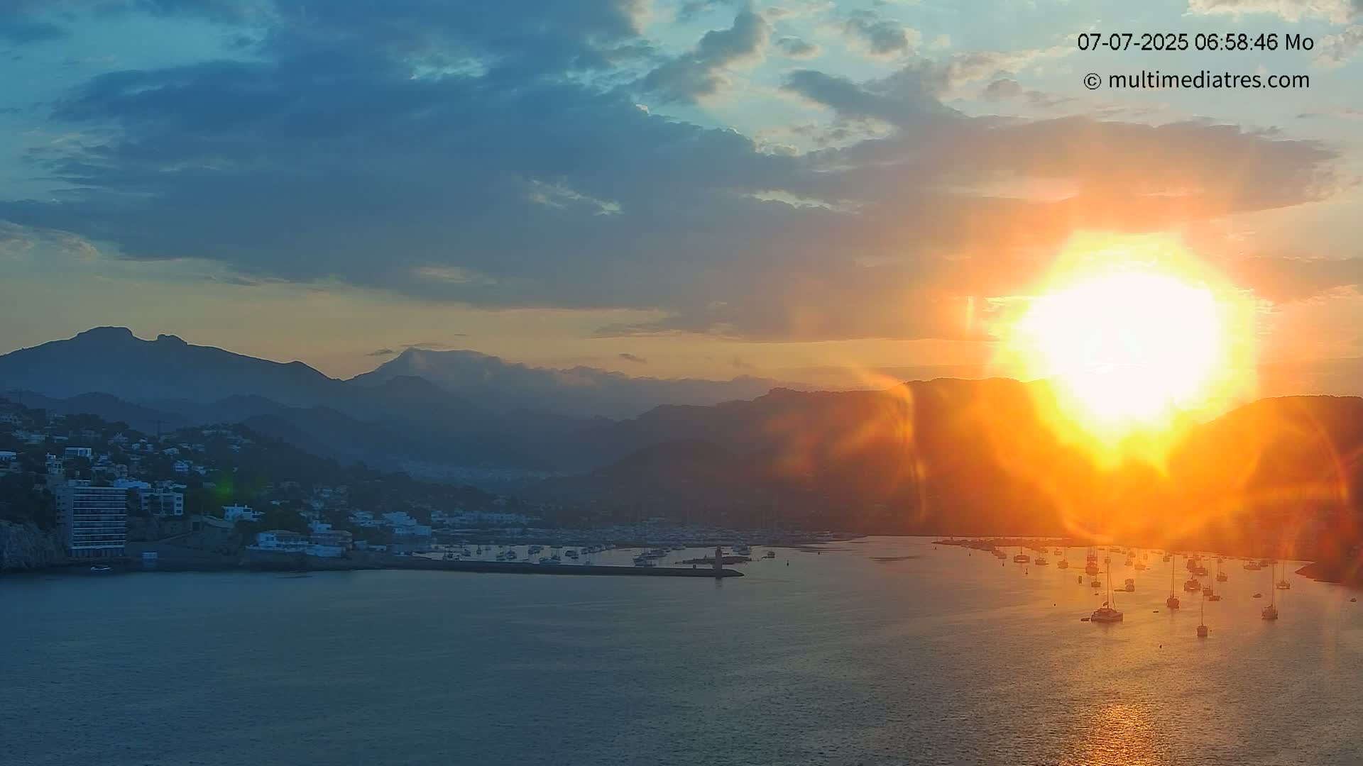 Mallorca Port d'Andratx Harbor Live Cam - Balearic Islands, Spain
