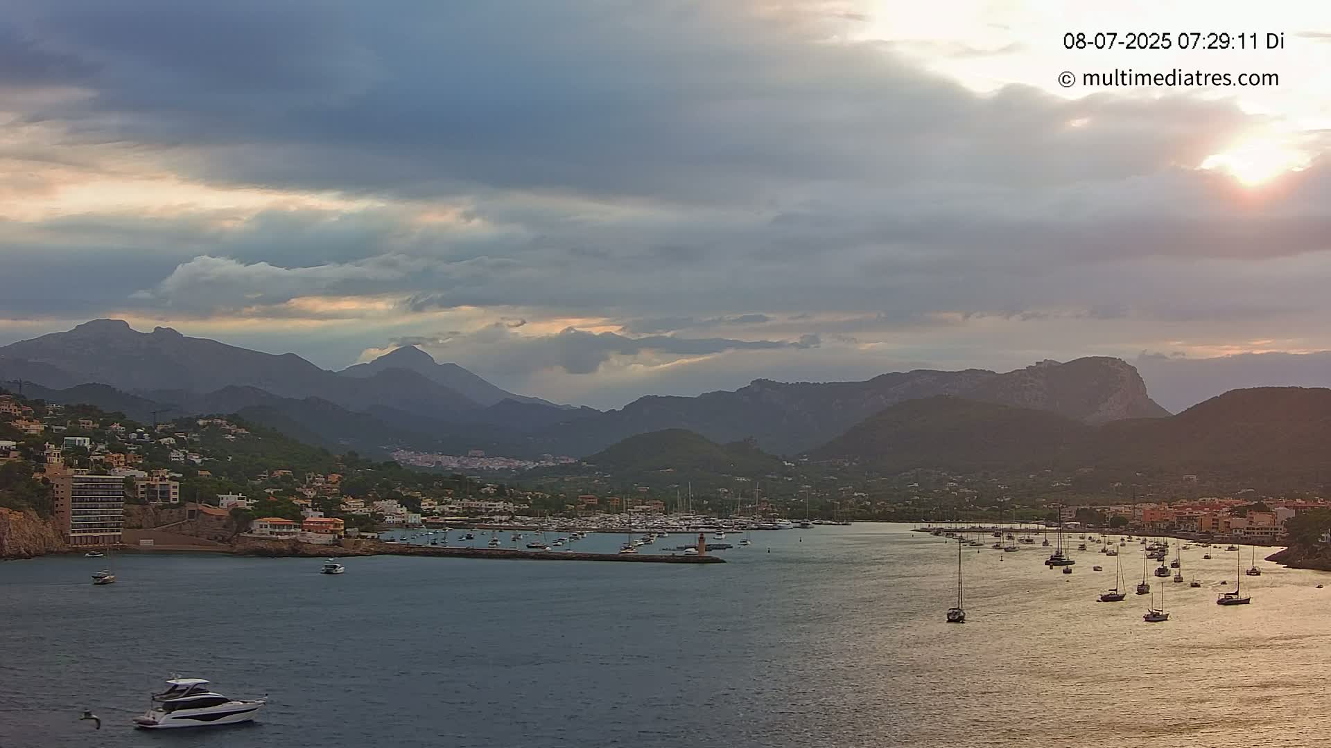 Mallorca Port d'Andratx Harbor Live Cam - Balearic Islands, Spain