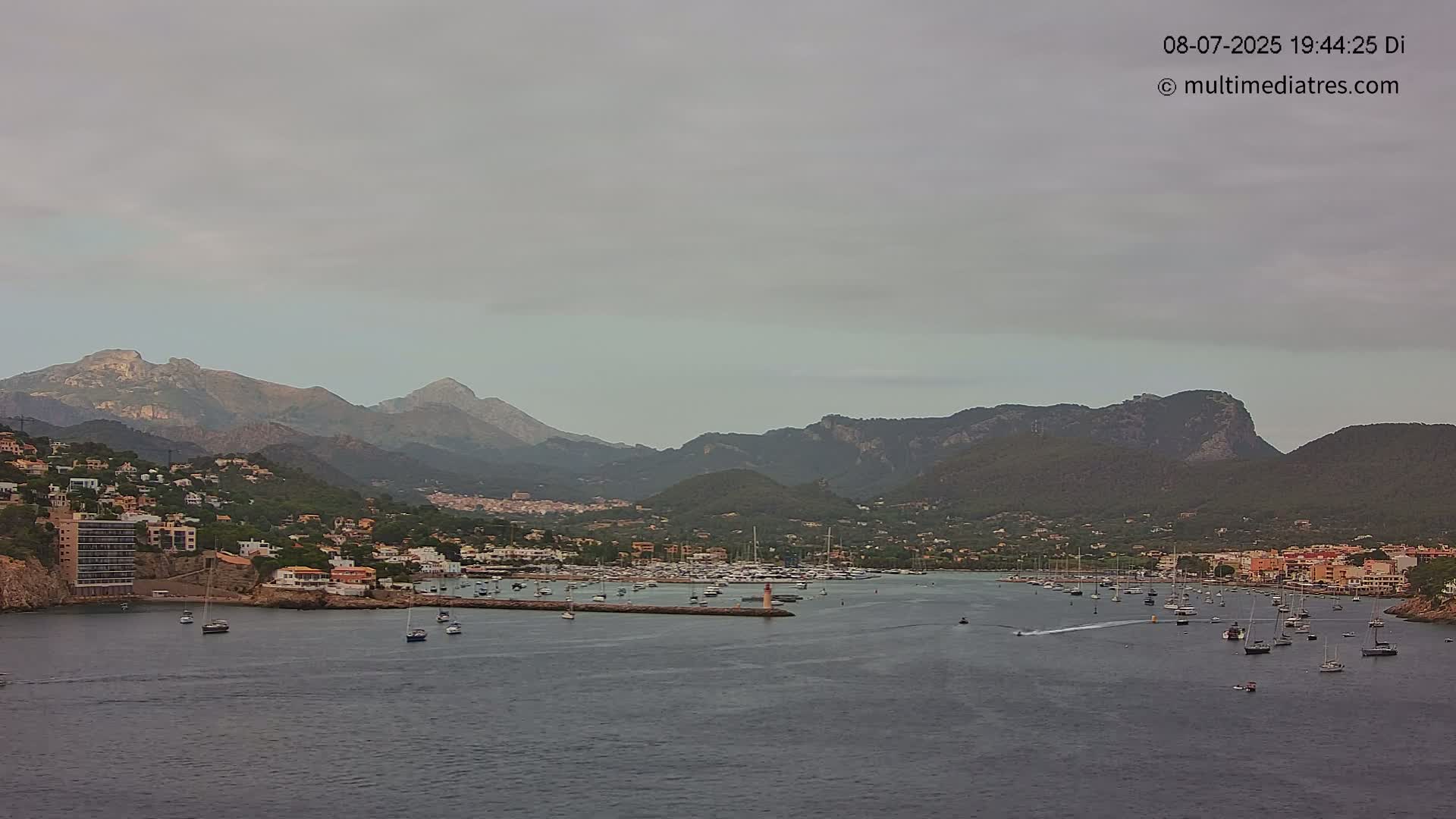 Mallorca Port d'Andratx Harbor Live Cam - Balearic Islands, Spain