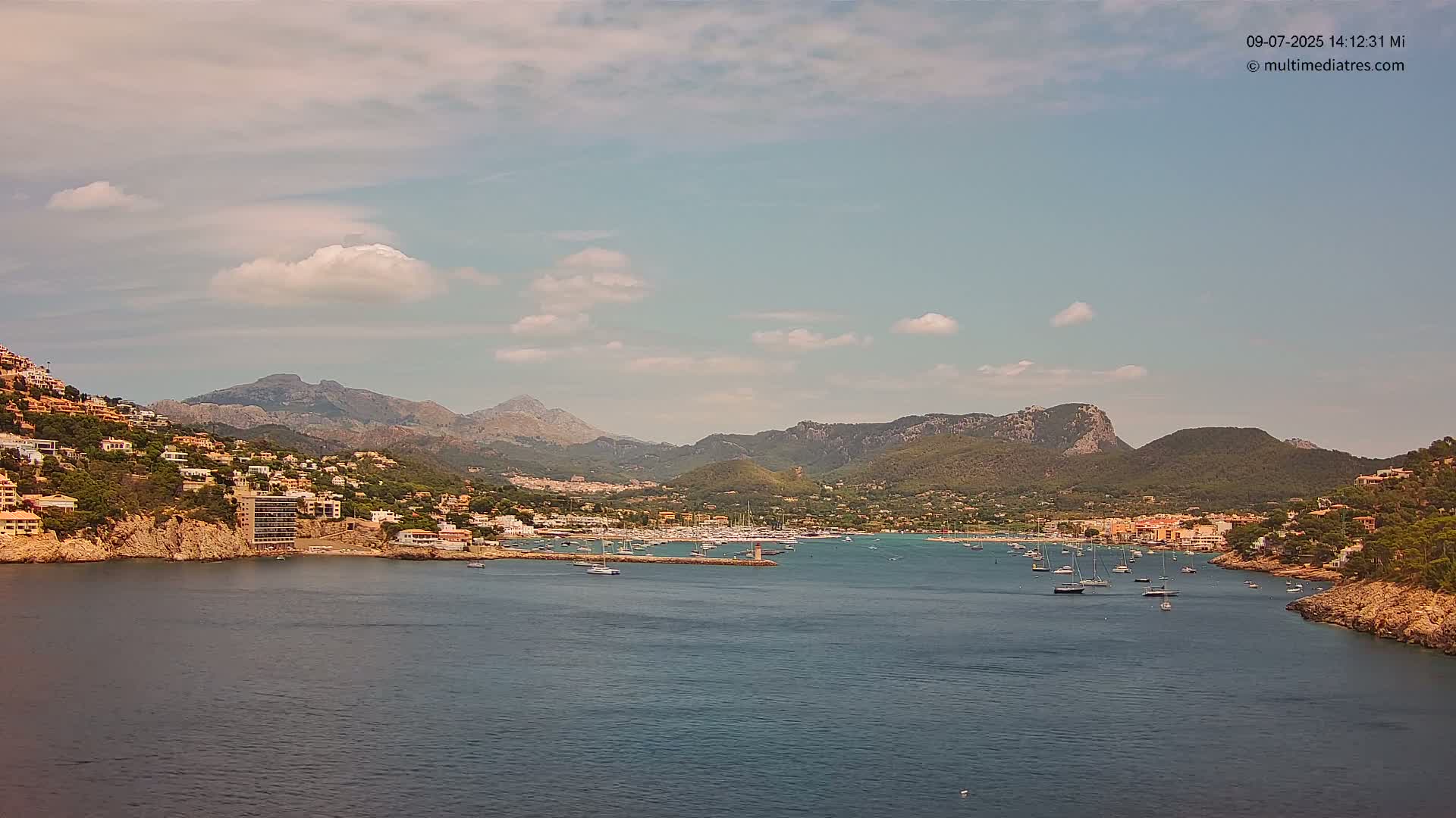 Mallorca Port d'Andratx Harbor Live Cam - Balearic Islands, Spain