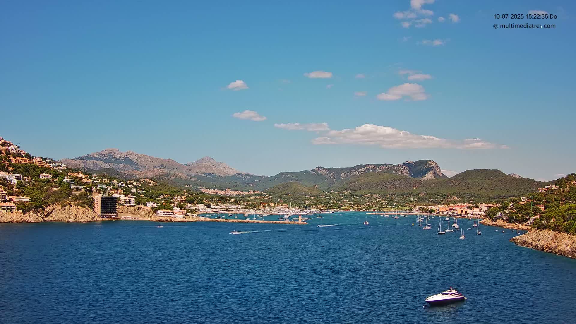 Mallorca Port d'Andratx Harbor Live Cam - Balearic Islands, Spain