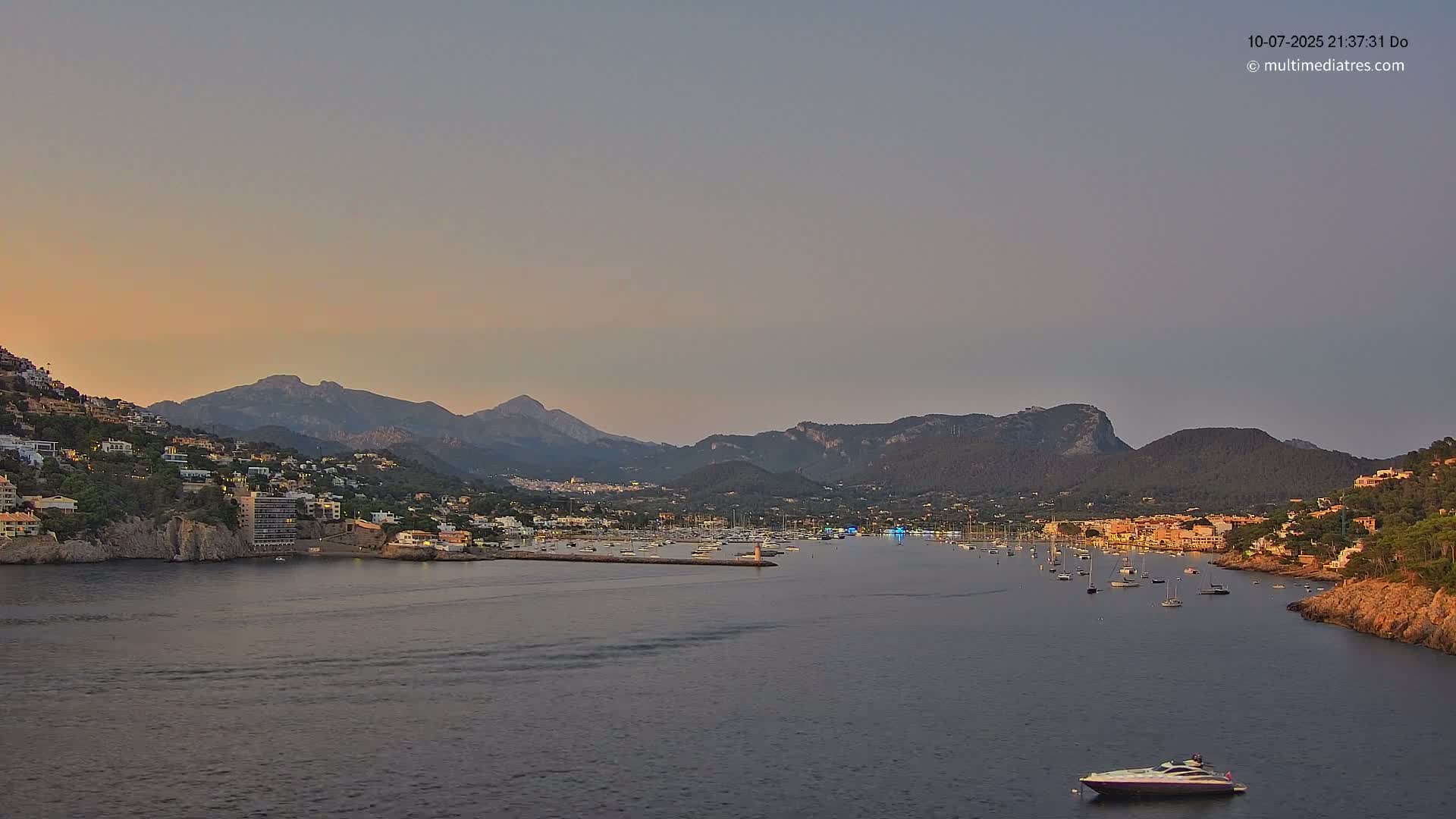 Mallorca Port d'Andratx Harbor Live Cam - Balearic Islands, Spain