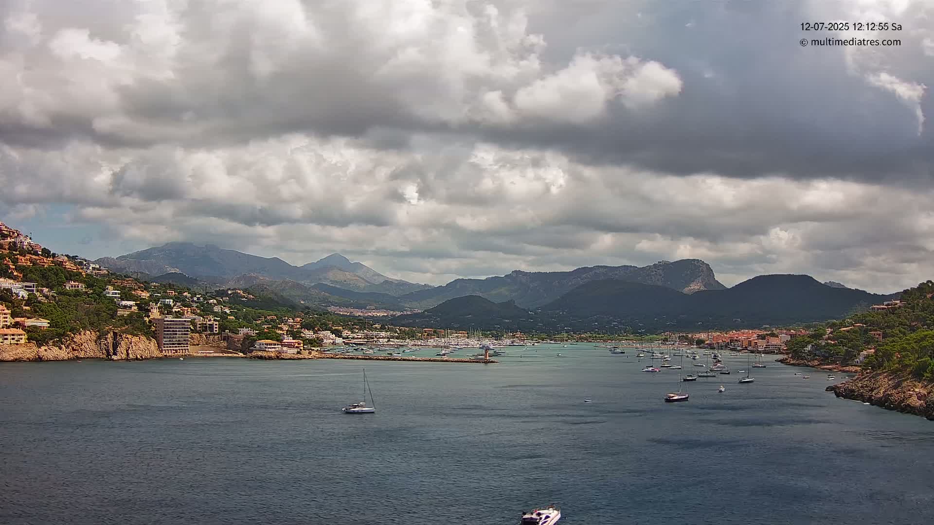 Mallorca Port d'Andratx Harbor Live Cam - Balearic Islands, Spain