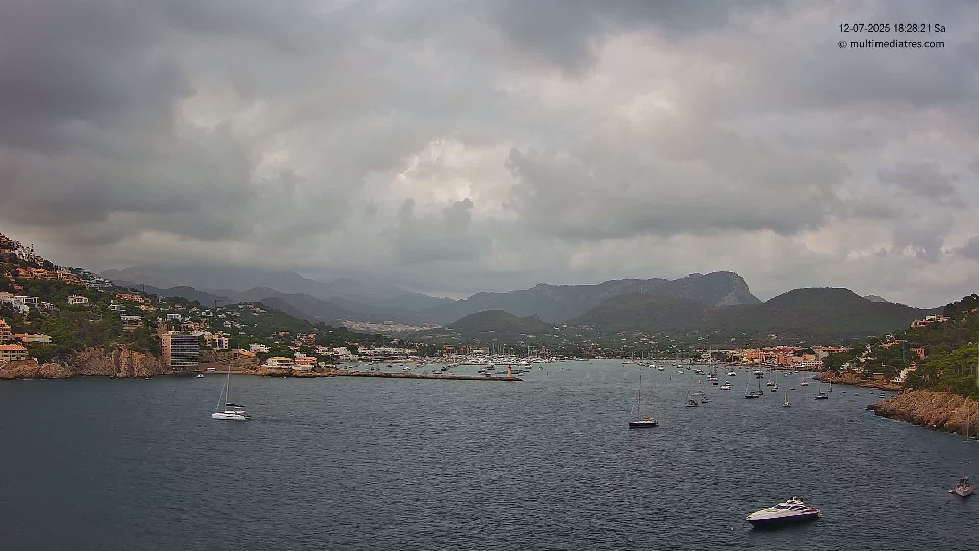Mallorca Port d'Andratx Harbor Live Cam - Balearic Islands, Spain