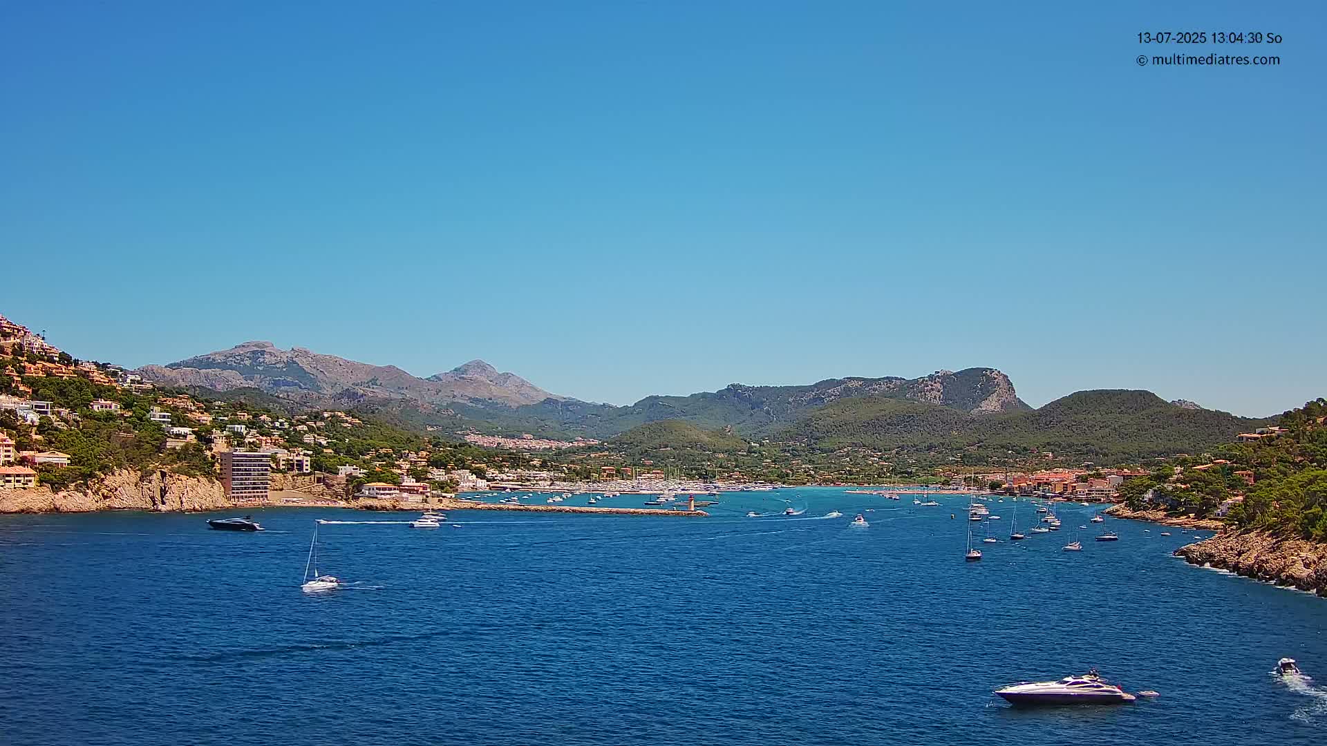 Mallorca Port d'Andratx Harbor Live Cam - Balearic Islands, Spain