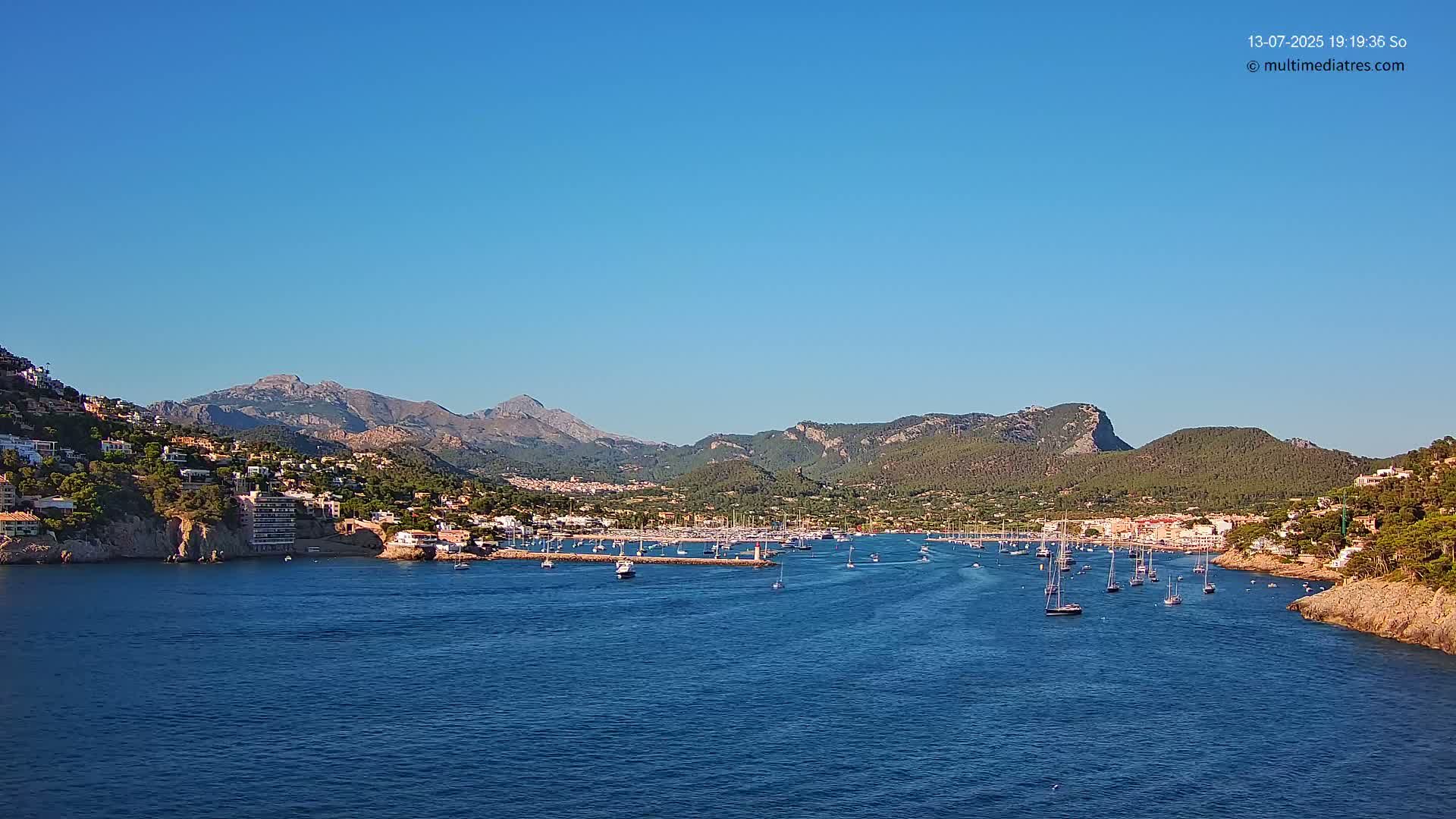 Mallorca Port d'Andratx Harbor Live Cam - Balearic Islands, Spain
