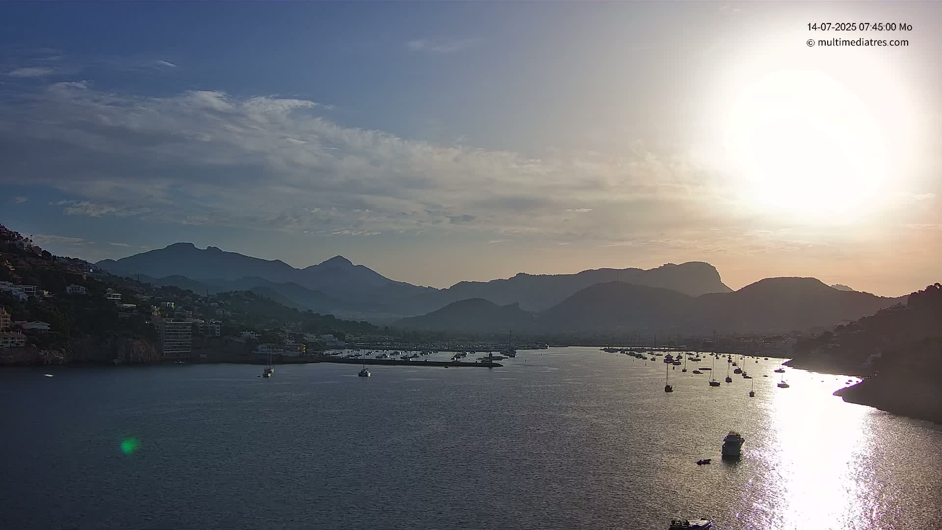 Mallorca Port d'Andratx Harbor Live Cam - Balearic Islands, Spain