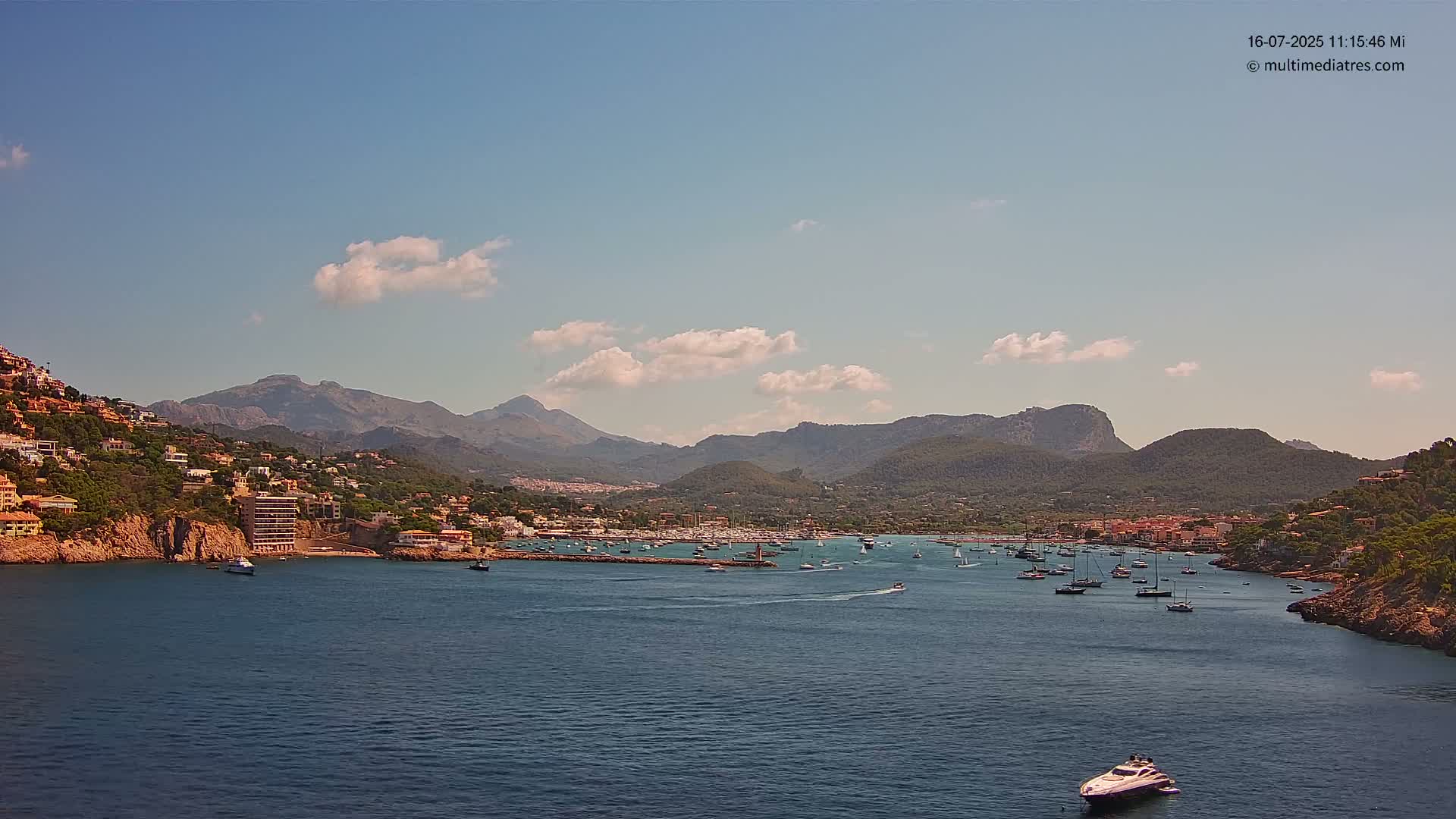 Mallorca Port d'Andratx Harbor Live Cam - Balearic Islands, Spain
