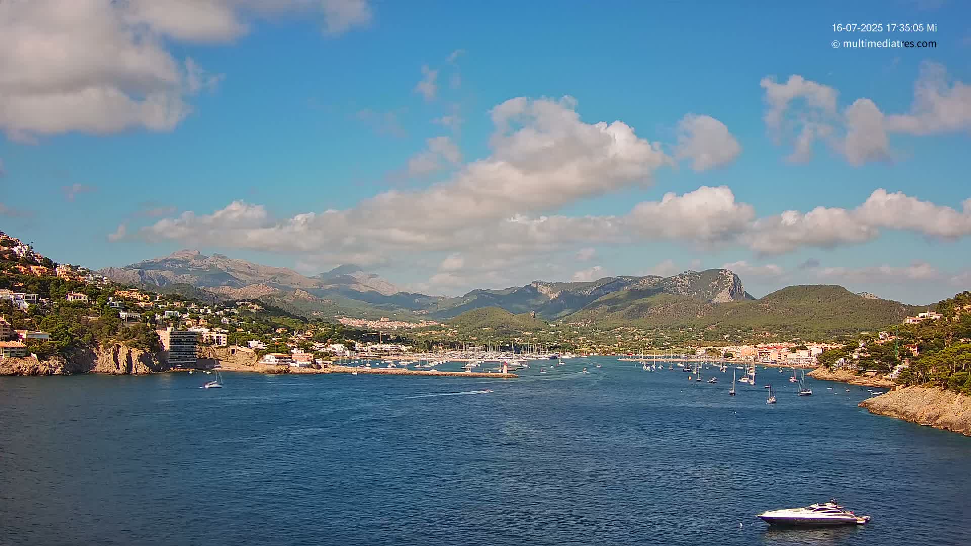Mallorca Port d'Andratx Harbor Live Cam - Balearic Islands, Spain