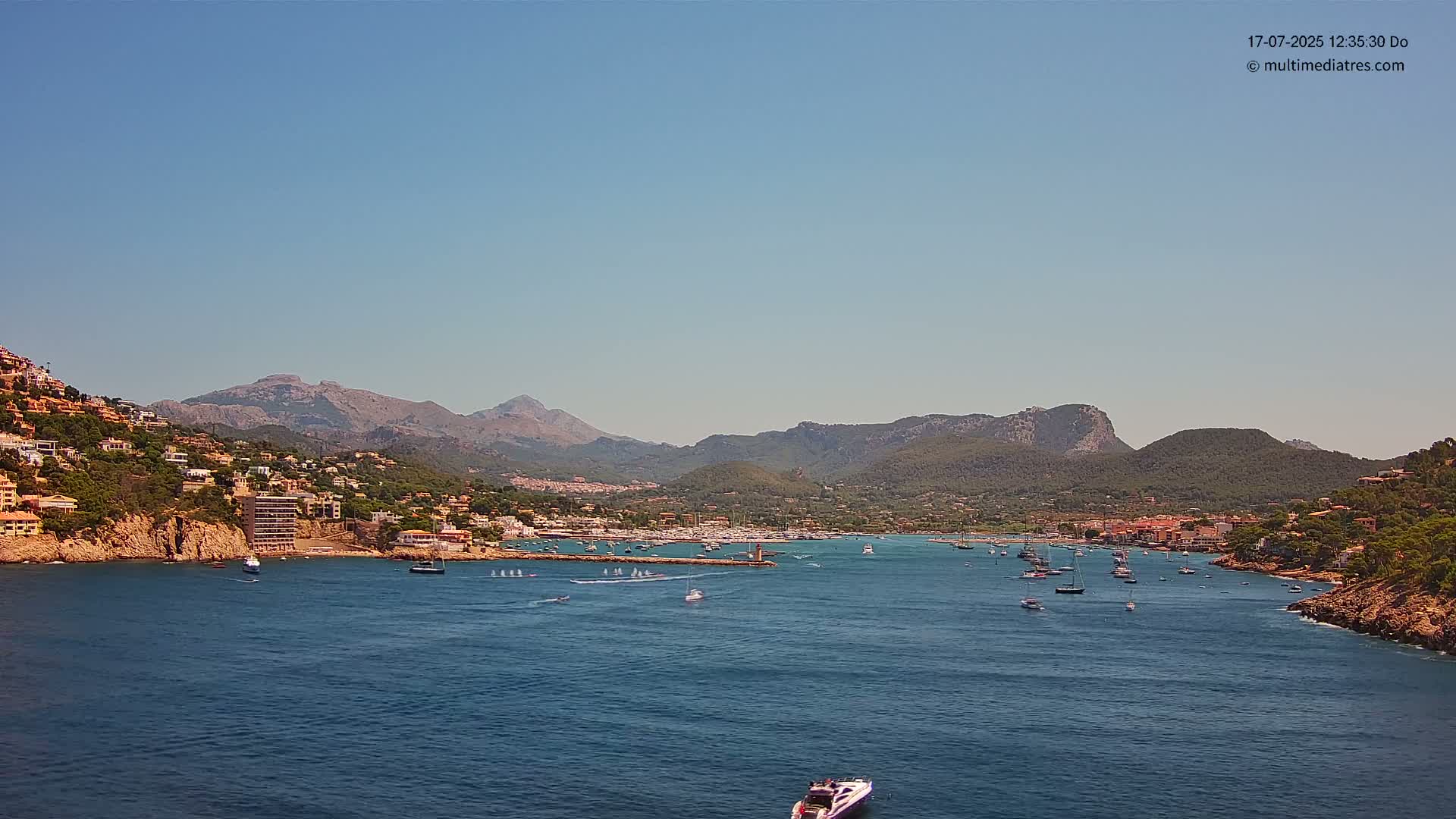 Mallorca Port d'Andratx Harbor Live Cam - Balearic Islands, Spain
